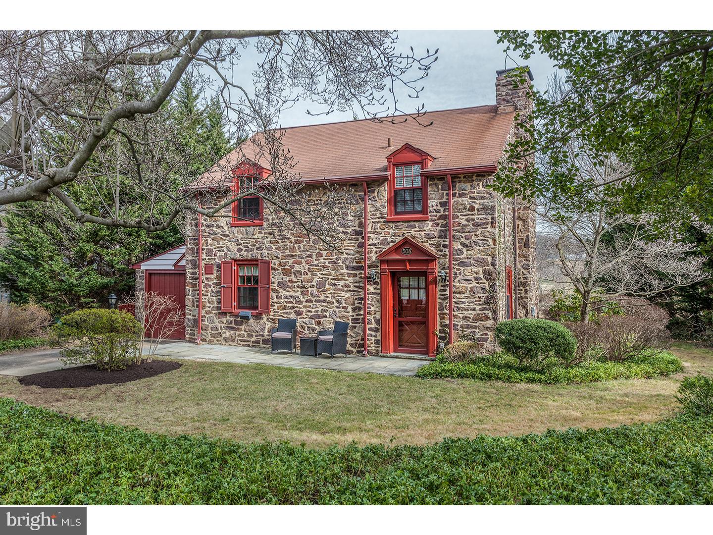 Quintessential English stone cottage situated against a back drop of endless rolling greens in award winning Upper Dublin school district. This charming 3BR/1.5BA  overlooks the 15th hole of Manufactures Country Club with idyllic rear views. Special features include: hardwoods through out 1st and 2nd floors, cherry cabinetry and stainless steel appliances in kitchen, custom built-ins & crown molding, full finished basement, fireplace, large bay window in dining room, 1 car attached garage, fantastic perennial gardens and spacious stone patio perfect for entertaining while capturing the views. Newer improvements include Marvin windows and storm doors, oil fired boiler and Nevien tankless water heater. Endless possibilities abound in this wonderful East Oreland property. Close proximity to PA Turnpike, Rte 309 and train. Don't miss out on this rare opportunity. Available immediately.  OPEN HOUSE SUNDAY 2/26  1-3pm
