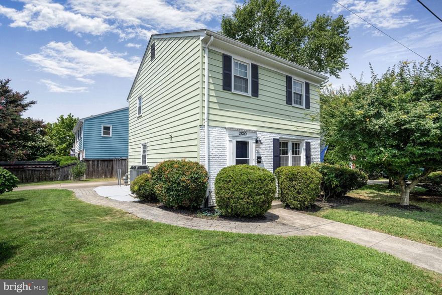 Nestled in the heart of Alexandria’s vibrant Del Ray neighborhood, 2100 Leslie Avenue offers the perfect blend of classic charm and modern convenience. Built in 1973, this beautifully maintained colonial-style home sits on a generous 4,500 square foot lot and boasts approximately 1,320 square feet of finished living space. The main level is adorned with hardwood floors and features a cozy family room, a dedicated dining room, and a bright kitchen equipped with stainless-steel appliances. A convenient half bath completes the main level. Upstairs, the spacious primary suite includes a renovated bathroom with dual vanities. Two additional bedrooms and a full hall bath round out the upper level. Carpet in the stairwell and all of upstairs was replaced in July 2025.

Outside, the backyard is a private oasis, designed for low-maintenance living and relaxation, enhanced by a large motorized SunSetter awning that provides welcome shade for outdoor gatherings. The home also features off-street parking. Located just steps from Mount Vernon Avenue, residents can enjoy easy access to Del Ray’s beloved shops, restaurants, and community events. With convenient proximity to Metro stations, major commuter routes, and Reagan National Airport, this location is ideal for any buyer. 2100 Leslie Avenue is a turnkey opportunity in one of Alexandria’s most sought-after neighborhoods—offering comfort, character, and a true sense of community.