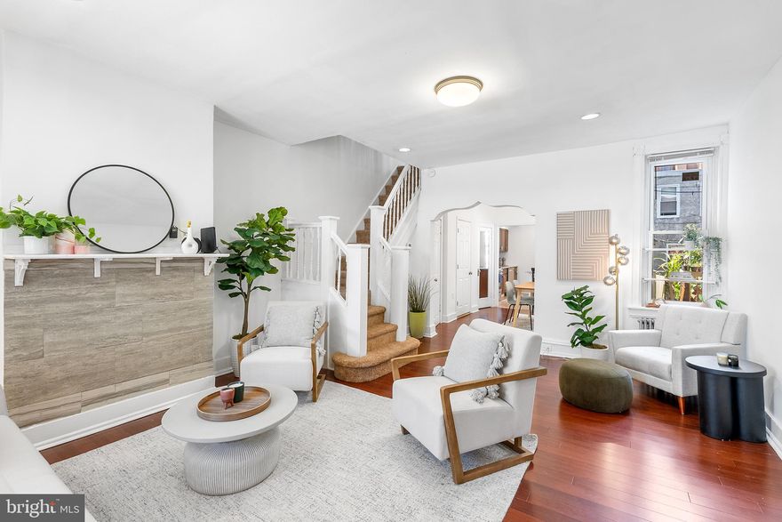 **PROFESSIONAL PHOTOS COMING FRIDAY 8/23. SHOWINGS START 8/24** Welcome to sunny and spacious living at 5326 Osage Ave! Enjoy the best West Philly has to offer in this bright, move-in ready home. Curb appeal abounds with a charming, tiled front porch and a large bay window. Inside is a freshly painted first floor with open layout living and dining room with expansive windows and high ceilings. There is a convenient half bath on this floor, making entertaining a breeze. The cheery kitchen features granite counter tops, stainless steel appliances, a breakfast bar and is open to the dining room. Past the kitchen is a first floor laundry room (great for overflow storage as well). Out back, you’ll find a well-sized patio for your next backyard gathering. Upstairs are 3 bedrooms and a full bathroom with neutral tile and a tub. The sizable front bedroom is bathed in natural light from the huge bay window and is a relaxing retreat away from the hustle and bustle of the city. The other 2 well sized bedrooms have closets and would be ideal for an office, guest room or nursery. The finished basement allows for plenty of storage and hobby space. This gem of a home is located on a tree-lined street and situated just a few blocks from Malcolm X Memorial Park, Carbon Copy Brewery, Bookers Restaurant and Toast Cafe. Enjoy the walkability and bike-ability of West Philly or take the trolley along Baltimore Ave or the subway from 52nd and Market street. 5326 Osage is the perfect blend of classic character and modern updates (central AC and 200 amp electrical service). Move right in and thrive in this well maintained home for years to come.