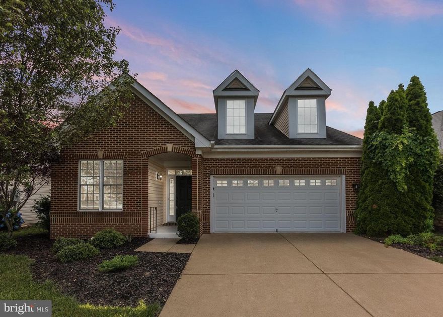 This 3 bed 3 bath home is main level living at its finest. With 2,600 sq ft, you will never feel cramped in this spacious home! Upon entering, you are greeted by a grand 2-story entrance, formal living and dining spaces, and a versatile office/flex room. The kitchen beckons with granite countertops, new LVP flooring, and a seamless flow into the spacious family room. The main level boasts a lavish primary bedroom with a walk-in closet and ensuite bathroom that contains a soaking tub and double vanities, alongside a second bedroom and full bathroom. Upstairs reveals a sizable loft and the final bedroom and full bathroom, completing this remarkable living space. The amenity rich Virginia Heritage is a vibrant 55+ Active Adult community that offers an abundance of activities and community amenities, just minutes to Cosner’s Corner restaurants/shopping, I-95 or VRE Commuting, YMCA, and medical facilities.