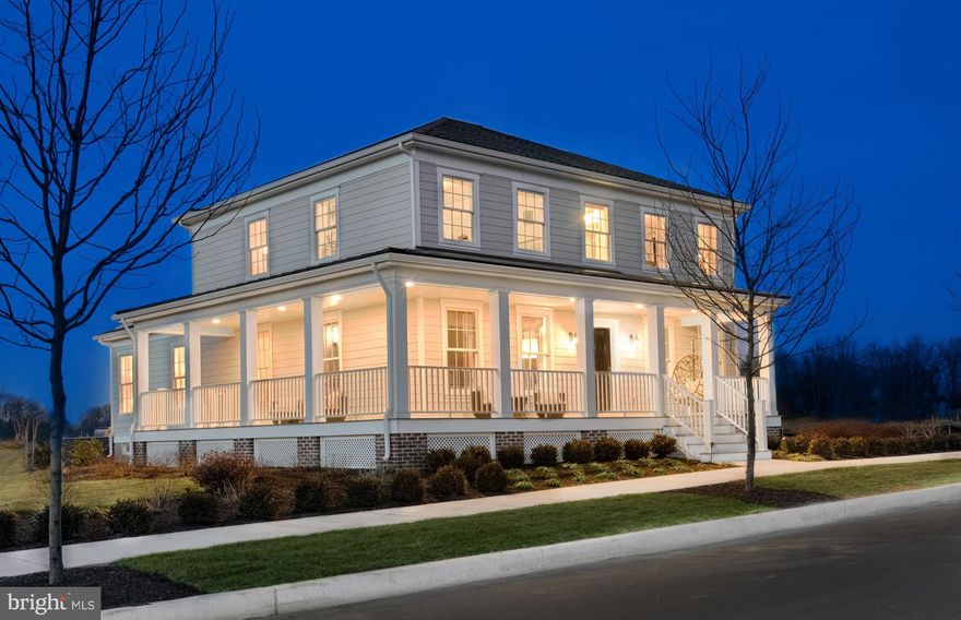 Edmonston -TO BE BUILT. Come tour our decorated model during business hours. This 4 bedroom open floor plan welcomes homeowners and visitors alike in a space that flows effortlessly from one room to the next. This plan offers 2 version, the standard offering a first floor owner's suite, and the alternate offering a larger great room and secondary bedroom on the first floor. There is a spacious kitchen with hardwood floors, along with 42" maple cabinets, granite countertops, and so much more! The picture shown is of our largest porch option, but there are several sizes to choose from. If you are looking for a community with planned amenities, retail, school and everything else you can imagine, visit the first new urbanism concept community in Delaware, The Town of Whitehall. Agents must accompany buyer on first visit or pre-register on builder's website prior to first visit.