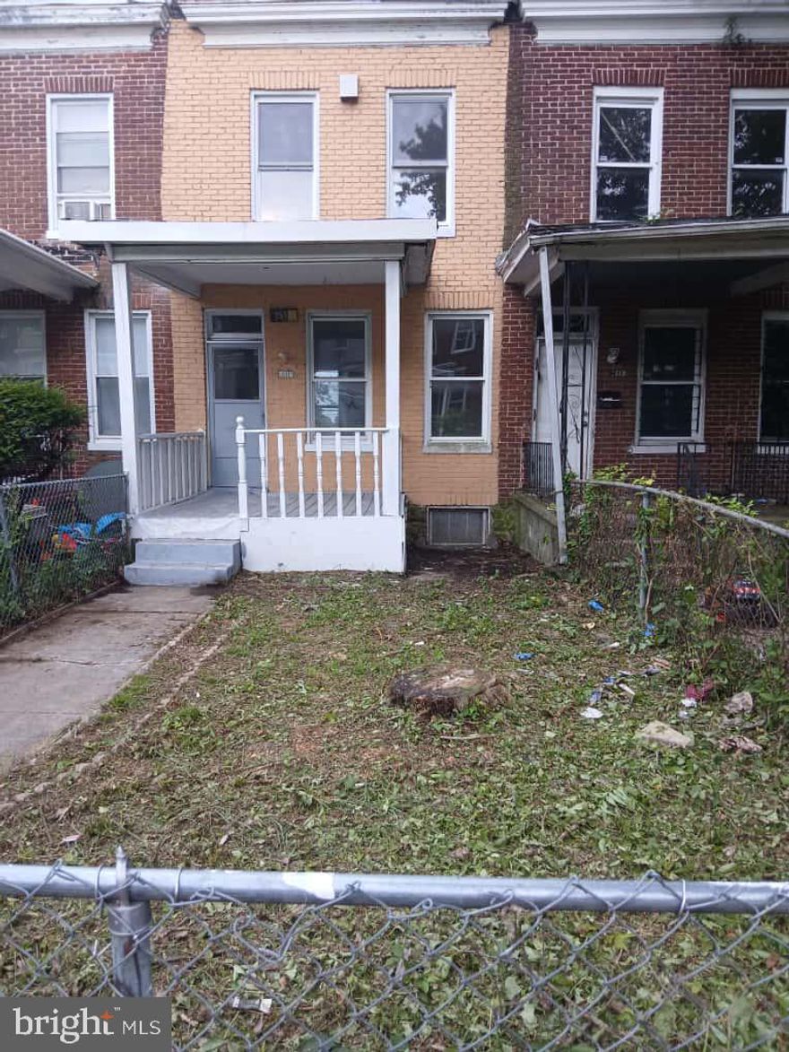 Charming Baltimore Home - A Perfect Investment Opportunity!

Attention investors and aspiring homeowners! This classic Baltimore gem offers a unique opportunity to add value and make it your own. While the home has already seen some updates, it awaits your personal touch to restore it to its original glory.

Step inside to discover a spacious living and dining area with an open floor plan that flows seamlessly into the kitchen, conveniently located at the back of the house. Upstairs, you'll find three generously sized bedrooms and a full bath, providing ample space for family or guests.

Enjoy the bonus of an outdoor patio accessible through the kitchen, perfect for summer barbecues or relaxing evenings. Recent upgrades include a new roof, updated plumbing, a new water heater, and a modern electrical panel, ensuring peace of mind for years to come. The kitchen also boasts brand new appliances, ready for your culinary adventures.

This property is a canvas for your creativity, offering the potential for instant equity. Don't miss out on this incredible opportunity! Schedule your showing today and envision the possibilities!