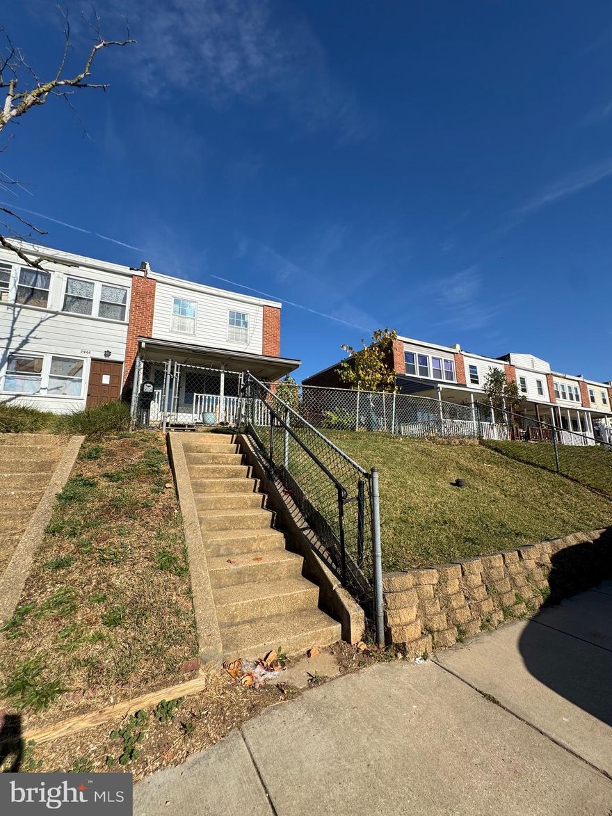 Welcome to 7946 Wynbrook Road! This 3 bedroom, 1 bathroom end-of-group townhome is nestled in Baltimore County, offering the perfect blend of comfort and convenience.
Step inside and discover an oversized living space with wood fireplace and ample natural light. The three bedrooms upstairs provide plenty of room for relaxation and rest, while the recently remodeled full bathroom offers a modern look. Enjoy the outdoor space in your fully fenced backyard, ideal for pets and children to play. Additionally, off-street parking ensures hassle-free parking for you!
Don't miss this fantastic opportunity to own you're own home. Schedule your showing today!