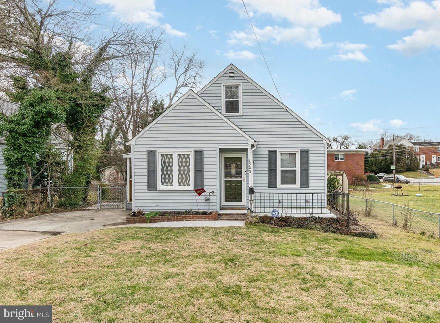 Price improvement!!!Super cute  cape cod now available with super convenient location, great living space and fully fenced back yard! A covered front porch as well as covered side porch gets you in out of the elements! This 4 bedroom, 1 bath  home has been well maintained by its long time owner and has hardwood floors, lots of natural light,  a dining room with built in corner hutch, crisp kitchen with granite and stainless appliances, two main floor bedrooms and a beautifully updated full bath!  The second level has two bedrooms with ample closet and storage space and the lower level has plenty of storage and potential! Warm gas heat and gas water heater! Many updates include replacement windows, Hvac, water heater and appliances!  Roof is approximately 10 years old.  Make your appointment today!