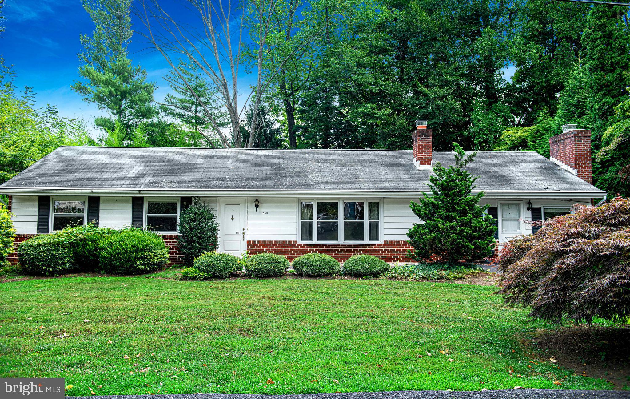Price improvement! Location, location, location! Spacious 3 bedroom, 3 bathroom rancher located in a desirable part of Bel Air. 569 Cressy Road is walking distance to everything that Bel Air has to offer. As you walk through the front door, there is a large living room with fireplace that opens into the dining area. The dining area leads you to the backyard that features a covered patio perfect for entertaining. Next to the living/dining room is a large, open kitchen with stainless appliances. Continue down the hallway to a formal dining room and an additional living room with fireplace and large bay window. Also on the main level are two bedrooms, a full bath, and primary bedroom with its own private bathroom. Hardwood floors are throughout the main level. The basement features a large recreation room with new carpet. Basement also offers a third bathroom, lots of storage, and laundry. Don’t miss out on this opportunity to live in the town of Bel Air!