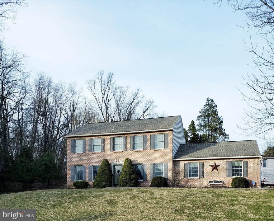 Come see this beautifully kept colonial brick home that sits on 3/4 acre. The home was custom built by the owners and radiates pride of ownership. The owners have meticulously maintained this property so all you need to do is move in! Enter the home through the foyer with beautiful hardwood floors that continue into the formal dining room perfect for your big family or holiday dinners. The eat in kitchen features an island with seating, walk-in pantry, and a bonus area that could be used as a sitting area, playroom, office, or additional dining space! The living room is the perfect size for entertaining yet still cozy for your family. Upstairs features 4 nice size bedrooms, including the master with a walk-in closet and master bath! Just when you think it couldn t get any better, you enter the finished lower level equipped with entertaining space with a bar, bonus room, and storage area! On the outside of the home, the covered side porch is a great place to watch the deer in the neighboring wooded area, or choose to watch them from your 18x20 deck! Both areas are easily accessed from the kitchen to expand your entertaining areas. This home is in a quiet neighborhood with a great location   minutes from shopping and restaurants, trails along the river, and only 15 minutes from Berks county private schools! The driveway offers parking for 2 cars in addition to the 2 car attached garage. The central air and heat pump were replaced in 2016. Brand new 50 gallon dual water heater in December 2018. Scheduling your showing today to see this beautiful property while it lasts!