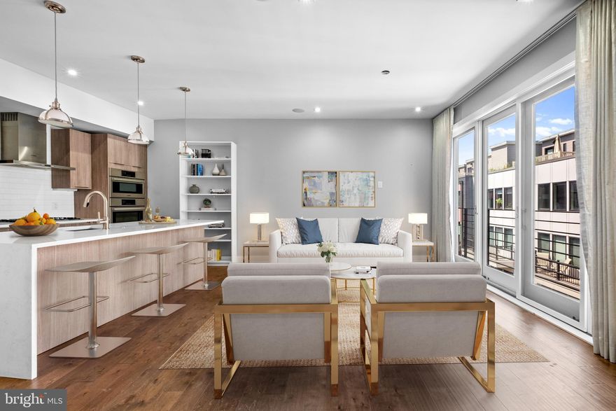 Welcome to your urban oasis in the heart of Northern Liberties! This stunning single-level condominium offers the perfect blend of modern luxury, convenience. Step into this newer construction unit boasting 2 bedrooms and 2.5 baths, providing you with a spacious and comfortable living space. The unit is flooded with light from floor to ceiling windows throughout. The modern kitchen, complete with Bosch appliances, oversized island with quartz countertops and seating, and beautiful cabinetry, opens to your living and dining space. The luxurious and spacious primary suite provides a comforting retreat with en suite, private deck, and walk through built in closets, located opposite of the primary. The secondary bedroom is spacious with it's own en suite to provide your guests with their own retreat. This thoughtful layout checks all the boxes. With low condo fees and remaining abatement, look no further than 620 N. 3rd Street. One of the standout features of this property is the deeded parking spot located in a gated garage – a coveted amenity that ensures convenience and security for your vehicle. The unit offers ample storage within the unit, along with additional secure storage in the basement. With elevator access throughout the building, and the single level layout of this unit, you'll be living a life of comfort. This condo is designed with outdoor living in mind, offering a total of 3 outdoor spaces. Enjoy your morning coffee or unwind in the evenings on the private deck off the primary suite, or elevate your entertaining experience with a private roof deck that offers spectacular views of the surrounding area. With elevator access, getting to your rooftop haven is a breeze. But the outdoor perks don't end there – you also have access to a large common roof deck, providing additional space for gatherings, socializing, and enjoying the vibrant atmosphere of Northern Liberties. Location is key, and this property is perfectly situated in the heart of Northern Liberties. Immerse yourself in the dynamic neighborhood with multiple parks, renowned restaurants, trendy shopping destinations, and cozy coffee shops just a stone's throw away. Whether you're seeking cultural experiences or simply want to explore the local scene, this condominium puts you at the center of it all.