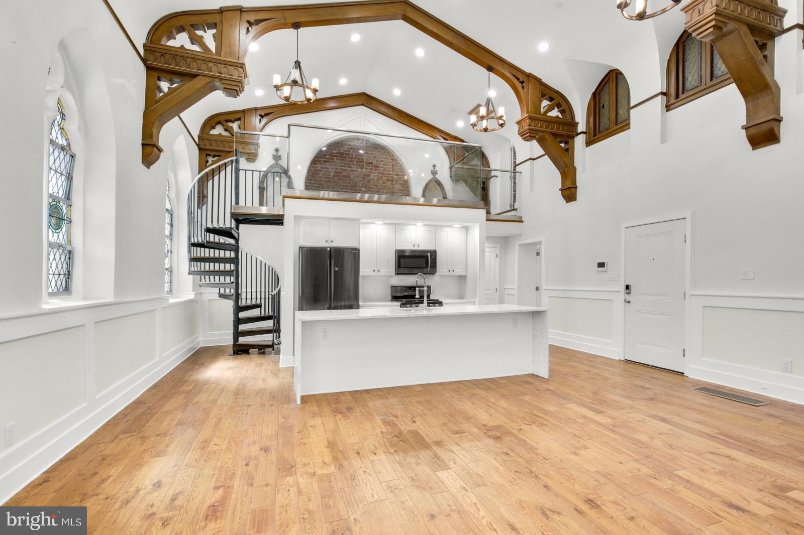Available NOW:
This beautifully restored historic building in Fishtown is home to eight stunning, modern apartments. Unit #D is a 2 bedroom + Den, 1 bathroom apartment with exquisite stained glass windows, high ceilings with arched beams, and a lovely loft area. Every unit blends original charm with modern upgrades, featuring exposed brick, wood floors, and recessed lighting for a unique and stylish feel. Central A/C ensures comfort all year long. The kitchens are equipped with stainless steel appliances, sleek cabinetry, and chic backsplash designs, while the spacious, bright bedrooms offer plenty of comfort. Bathrooms are tastefully designed with floating sinks and elegant tile surrounds. For added convenience, storage units and coin-operated common laundry are available in the basement for tenant use. With a perfect mix of historic character and modern finishes, these apartments offer an exceptional living experience in a vibrant neighborhood. There is 1 car off street parking available for $250/month; first come first serve basis.
Lease Terms:
Generally, 1st month, 12th month, and 1 month security deposit due at, or prior to, lease signing. Other terms may be required by Landlord. $55 application fee per applicant. Pets are conditional on owner's approval and may require an additional fee, if accepted. (Generally, $500/dog and $250/cat). Tenants responsible for: electricity, gas, cable/internet, and water. Landlord Requirements: Applicants to make 3x the monthly rent in verifiable net income, credit history to be considered (i.e. no active collections), no evictions within the past 4 years, and must have a verifiable rental history with on-time rental payments. Exceptions to this criteria may exist under the law and will be considered.