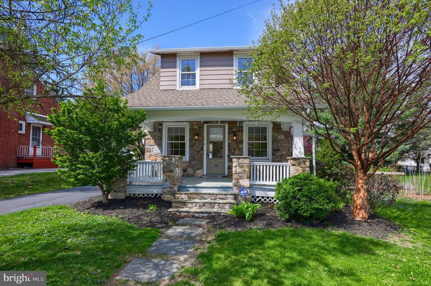 Completely remodeled Cape Cod situated in York Suburban School District. Featuring off-street parking, a patio with a built-in BBQ grill, and a modern interior. The main level offers gorgeous dark wood-like luxury vinyl plank flooring throughout. Upon entrance is the living room that leads into the kitchen. The kitchen includes brand-new stainless-steel Whirlpool appliances and marble countertops. Adjacent to the kitchen and living room is the formal dining room with French doors leading to the living room. For convenience, a powder room and mud room complete the main level. The upper level offers two nice sized bedrooms with extra storage space. A remodeled full bath boasts a clawfoot soaking tub, double vanity, and a walk-in shower. Great location - just minutes to restaurants, shopping, and local amenities. Easy commute to Lancaster, Rt. 30, and I-83.