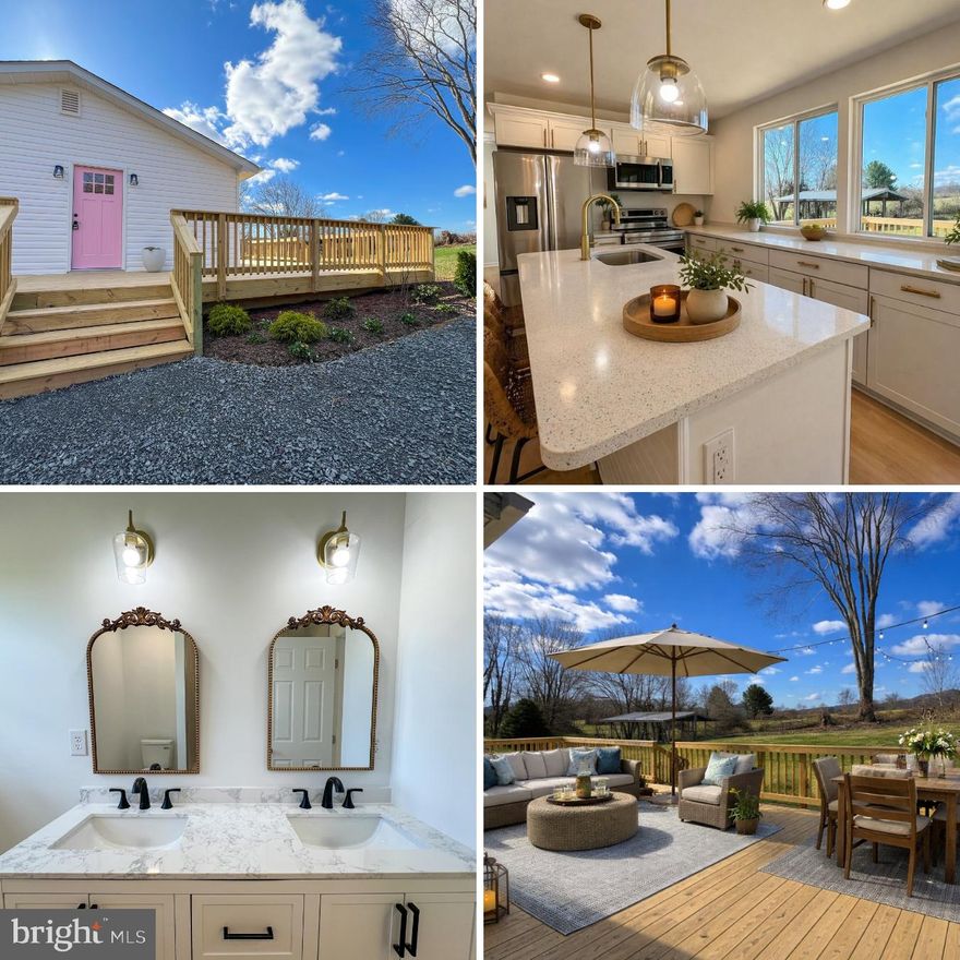 Tucked just around the corner from the heart of charming Main Street Sperryville, this beautifully renovated home offers the perfect blend of privacy, convenience, and the coveted Rappahannock County lifestyle. Situated on a peaceful 0.67-acre lot, the property showcases picturesque mountain views from the rear- you can enjoy your own serene backdrop for morning coffee or evening unwinding through the kitchen windows or comfortably seated on the spacious and inviting back deck. 
Completely updated with thoughtful and stylish finishes throughout, this home is move-in ready while still embracing the character and charm that make this area so special. Enjoy the benefits of being just moments from Main Street’s beloved local shops, art galleries, and farm-to-table dining, all while feeling tucked away in your own private retreat.
With easy access to U.S. Route 211 and U.S. Route 522, commuting or weekend escapes are effortless—whether you're heading toward the Blue Ridge Mountains, Shenandoah National Park, or nearby towns like Washington, Culpeper, Front Royal, or Warrenton.
This is more than a home— it’s a gateway to a slower pace, scenic beauty, and a vibrant small-town culture that defines life in Rappahannock County, and it's calling your name! *some photos are virtually staged*