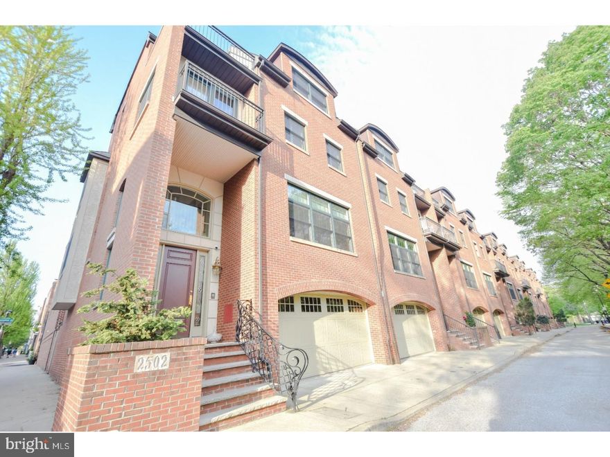Location! Your private view of Schuylkill River Park! This one of a kind town home featuring 4 bedrooms 4 baths 3651 ft. . 2 car private garage. Finishes include marble flooring, dramatic 16 foot entry foyer, with gleaming hardwood floors throughout. Viking stove, subzero refrigerator in your chefs kitchen! Other amenities include, storage outfitted in garage with California closets, central vacuum system, two zone HVAC with several outdoor balconies throughout the property! There's no other better location in Philadelphia!