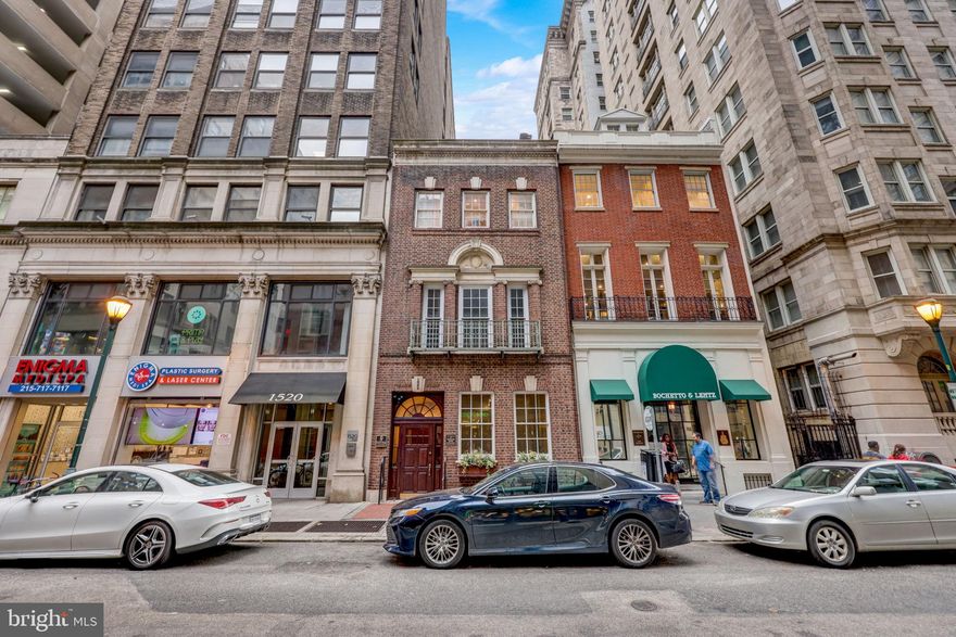 An exquisite façade. A premier address. Grace Hall offers the opportunity to fit out 7,200 above ground square feet plus 2,400 of mostly finished lower-level space. In a perfect Rittenhouse Square location. With CMX4 zoning, so many options, such as: (1) Live-Work space for an end user. Premier office or retail space while fitting out a spacious, luxury residence above. (2) Office or retail space with rental units or condominiums above. (3) A full building for office space. (4) Co-working. (5) A full condominium conversion with between four and six luxury condos. (6) A legal and lucrative Air BnB with 6+ units (one gorgeous unit already fitted out). (7) Or different combinations of the above. An incredible property with high ceilings and original character. This building goes street to street (Locust to Latimer) and is superbly maintained. Central air. Commercial Elevator. Concrete floors. Excellent storage throughout. Multiple HVAC systems. With a 100 WalkScore and just two blocks from Rittenhouse Square, this important Rittenhouse neighborhood property offers the perfect combination of utility, grace, and location.