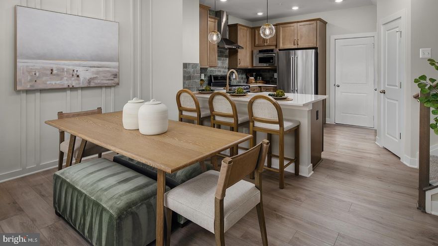 **OFFERING UP TO $20K IN CLOSING COST ASSISTANCE WITH USE OF APPROVED LENDER AND TITLE.**
New Construction, luxury 2-level condo located in the Kincora community in Dulles, Virginia. The Rosslyn floorplan is a perfect blend of style and functionality for modern living. The first floor showcases a spacious gathering room that seamlessly connects to the rest of main level. Enjoy a well-appointed kitchen that features a peninsula island, white cabinetry, quartz countertops and stainless-steel GE appliances. Additionally, enjoy luxury vinyl plank flooring throughout the kitchen, a walk-in pantry, a convenient powder room, and a 1-car garage. Upstairs, the primary suite offers a private bathroom and two walk-in closets, providing a luxurious retreat. Two additional bedrooms, a hall bathroom, and a laundry room complete the second floor, offering comfort and convenience for the whole household. Experience the best of modern living with the Rosslyn home design! Don’t miss your chance to own a low-maintenance home in Kincora, an interactive community in Loudoun County. Kincora boasts 165 acres of preserved land, walking trails, retail, office space, and convenient access to Route 7 and Route 28. *Photos may not be of actual home. Photos may be of similar home/floorplan if home is under construction or if this is a base price listing