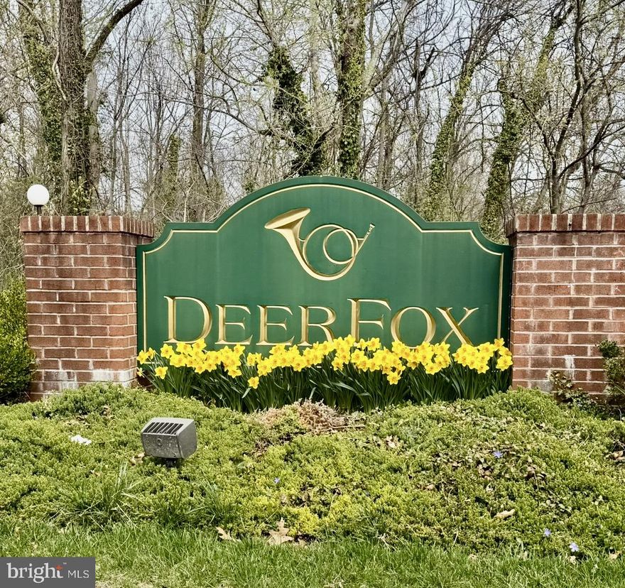Welcome to your personal oasis at the beautiful and well maintained Deer Fox Community!   This graceful and quiet community has private roads leading you to your home.  This community has 65 townhouses quietly nestled in the heart of Timonium.  Your home will be within 33+ acres of lush greens throughout.  As you walk into the home, you will find a half bath immediately to the left followed by a large coat closet.  Walking into your  living room, you will see gorgeous hardwood floors that convey to the formal dining room.  Sunlit rooms throughout the home.  When you open up the sliding glass door, you can find yourself outside in your own private patio.   As you walk through your kitchen, you can find a cozy den (or additional family room) with a fireplace.   Upstairs you will find the spacious owner's bedroom with a walk in closet and separate owner's bathroom.   In addition, you will find the other two bedrooms greater in size.  Extra storage in your private storage shed with electric.  You will also find laundry conveniently located on the main level of your home.  

 2024 Electrical Box.  2024 HVAC.  New Carpet.   Fresh Paint.  Updated retaining wall to the left of the home.   .