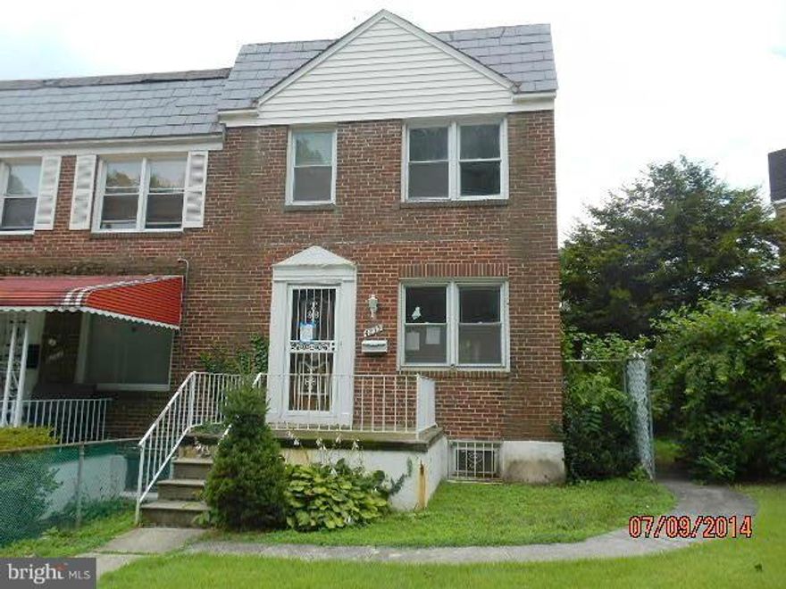 Wonderful chance to own this solid all brick end of group home in Edmondson!  Enjoy wood floors, generous room sizes, and fenced yard.  Use the finished basement for added storage or living space!  A great value, located just minutes to Downtown Baltimore and offering easy access to Baltimore County.