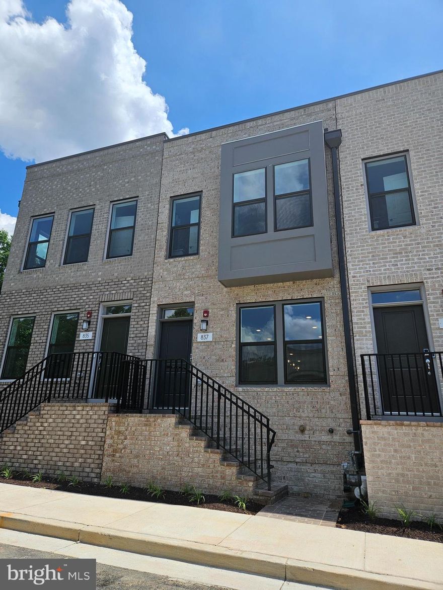 NEW  4 Level 3 Bedroom with Loft Beauty! PET FRIENDLY! AVAILABLE JUNE 28TH! Be the first to move into the newly built Pulte home with  stylish kitchen island, energy efficient Whirlpool stainless steel appliances, gas stove, elegant quarts counter tops, and neutral luxury vinyl throughout the main level. This 3 Bedroom and 3 Full bath and one half bath has so much to offer with each bedroom having their own on suite Full Bathrooms, two with tubs. The Primary bedroom has two spacious closets and an on suite full bath with double sinks, quarts counter tops, shower with thoughful seated area and glass enclosures.  The Second Bedroom has a generous walk in closet and an on suite full bath with shower tub combination. The Whirlpool washer and dryers are conveniently located on the bedroom level as is the second of two programable thermostats.  The Upper Level Loft is wired for your smart devices perfect for movie nights or entertaining on the inviting balcony/ deck. The loft level with its own privacy also  has a Third Bedroom with Full Bath and shower tub.
 Garage Parking. King Farm community has so much to offer with Community Pools, Club House, Fitness Center, Shuttle Bus, Parks and Public Transportation.  Pets allowed on a Case by Case Basis with a $50 Monthly Pet Rent, Housing Vouchers Accepted, Link will be provided for online application.