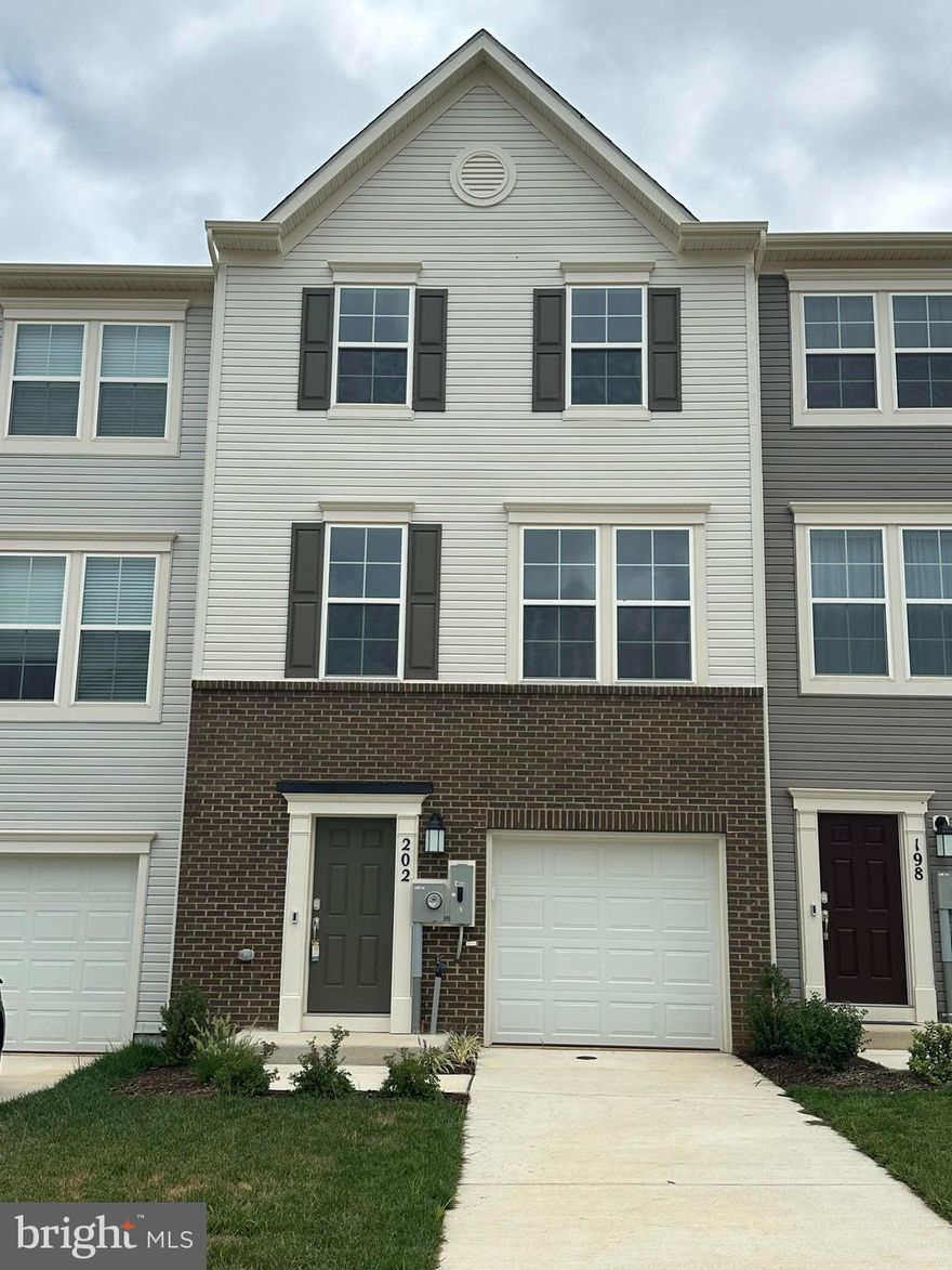 Brand New Home Available Immediately for Lease.  Features three bedrooms, finished recreation room (could be used as a 4th bedroom), one car garage, two full baths, two half baths, and a large spacious deck.  Builder upgrades include luxury vinyl plank flooring, granite counter tops, SS appliance packages, washer and dryer on upper level, and more.