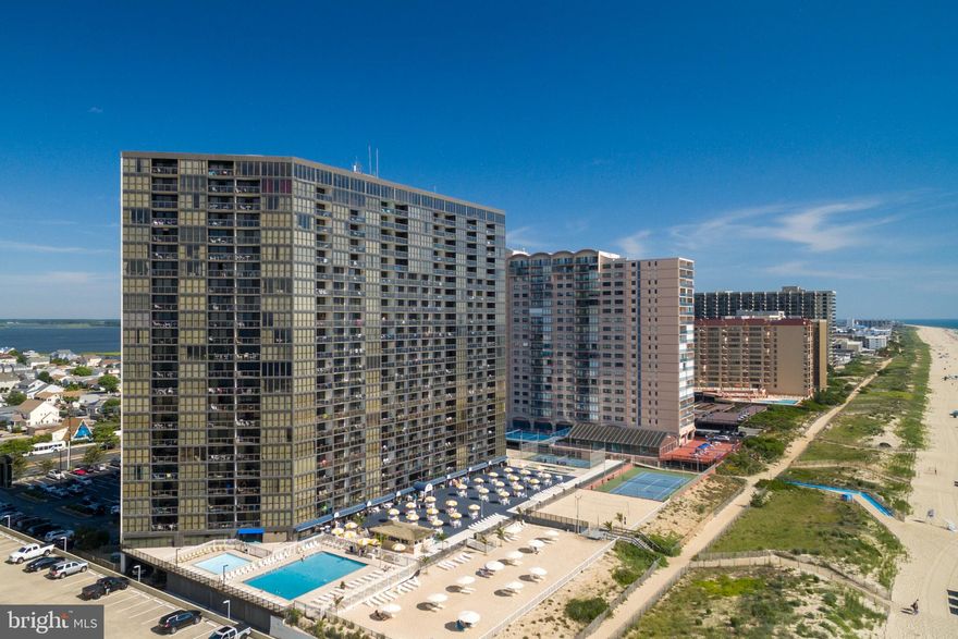 Direct Ocean Front Studio at the Golden Sands Condominium! You will enjoy fabulous views up and down the beach! The oceanfront balcony is the perfect place to watch the beautiful sunrise every day over the Atlantic Ocean! This lovely unit features ceramic tile throughout and has been updated. Sold fully furnished this unit is fully equipped as a rental property or for you to enjoy as an ocean getaway! The Golden Sands features some of the finest amenities on the oceanfront! You will enjoy both indoor and outdoor pools, a fabulous oceanfront sun deck, a Tiki Bar and Grill, fitness center, tennis courts, a dog park, convenience store, gift shop,  arcade and game room for kids of all ages! In other words, the Golden Sands is a vacation paradise! Currently in the seasonal rental program this unit grossed over $26,000 in 2022. Parking Space # 289