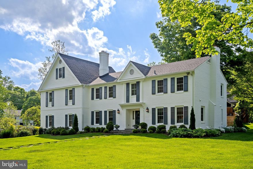 Stunning,  all brick, corner lot home!  Fully renovated, 5 bedroom , 6 bath home on spectacular flat, corner lot in beautiful Bethesda!  Professionally landscaped and maintained with the utmost care.  Very unique property with all the modern amenities.  Painted exterior and interior January 2024,  Warrantied Pella windows and  doors installed February 2024, renovated and updated kitchen with stainless steel appliances, quartz counter tops,  marble backsplash, authentic custom cabinets, abundant custom storage, Very large,  glass, walk-in pantry,  2 zone HVAC units installed 1 year and 3 years ago, roof 6 1/2 years old.  Located in the neighborhood of McCrillis Gardens , walking and scenic trails abound.  10 minutes to the center of downtown Bethesda and conveniently located to area public/private schools, shopping and restaurants.  Virginia and DC are a very short commute   Nothing to do but move in and enjoy!