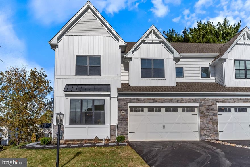 REDUCED! Finished Builder Spec Home Move In Ready!*This is an all inclusive price for a luxury builder spec home with upscale selections throughout! **Best In PA Living Award Winner!**ONLY 2 miles from West Chester Boro.** Appointments are Welcome and Encouraged outside of Open House Hours for your convenience and personal attention. **6 Sawmill Court is the 4 bedroom (all upstairs), 2.5 bath configuration. An additional bedroom and full bath can be added in the walkout lower level. The list price includes  upgraded flooring, primary bath upgrades, kitchen upgrades and electrical upgrades, flagstone front door porch, tray ceiling in the primary bedroom, a 20' x 12' TimberTech deck, oak treads and open railing on the main stairs, a full-sized study/flex room with two walls of Marvin windows, and a fireplace.* This home includes a walkout basement with slider and twin window, and plumbing rough-in for full bath. ** Because of the intelligent placement of the front door on the side of the home, the interior floor plan has abundant use of Marvin windows on 3 sides. The building envelopes were created to be wider, creating the feel of a single-family home with the cost savings and efficiencies of an attached home. Preserving open space within the center of the community as well as around the perimeter of the community created a neighborhood in which all of the homes will have open space adjacent to them. Owners will experience the convenience and benefits of common exterior maintenance (lawn mowing, landscaping, and snow removal), while still having privacy and sole use of their lot area. Owners can install underground pet fencing if they desire. Sawmill Court has extensive landscape plantings and a perimeter walking trail that integrates with an internal sidewalk system to provide a safe and attractive way to move throughout the community. **Sawmill Court is conveniently located just outside the Borough of West Chester and is in the Rustin High School feeder (Stetson MS/Westtown Thornbury ES) of West Chester Area School District. Convenient access to Route 202 Northbound from Westtown Rd or 202 Southbound from Matlack Street or Route 926, allow an easy drive and the ability to avoid the traffic congestion at the West Chester bypass.***Park in overflow parking near the mailbox cluster.