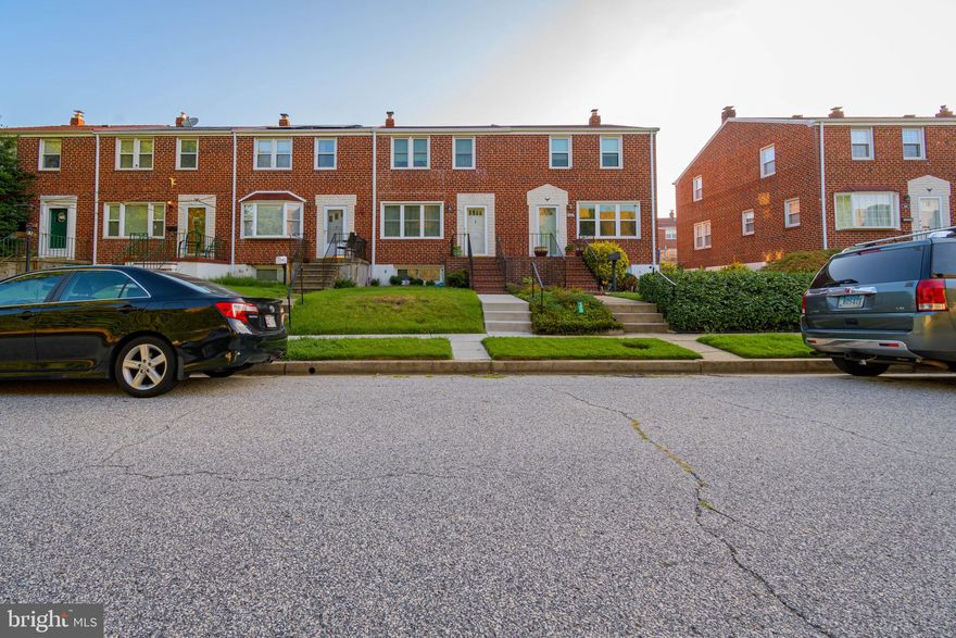 Maiden Choice Village brick town home offers a living room, separate dining room, galley style kitchen, 3 bedrooms 1 full bath on 2nd level. Finished lower level w/ half bath and laundry.  1 car rear parking pad.  Easy access to commuter routes 95 & 695.  Under 2 miles to UMBC.***SOLD AS-IS***