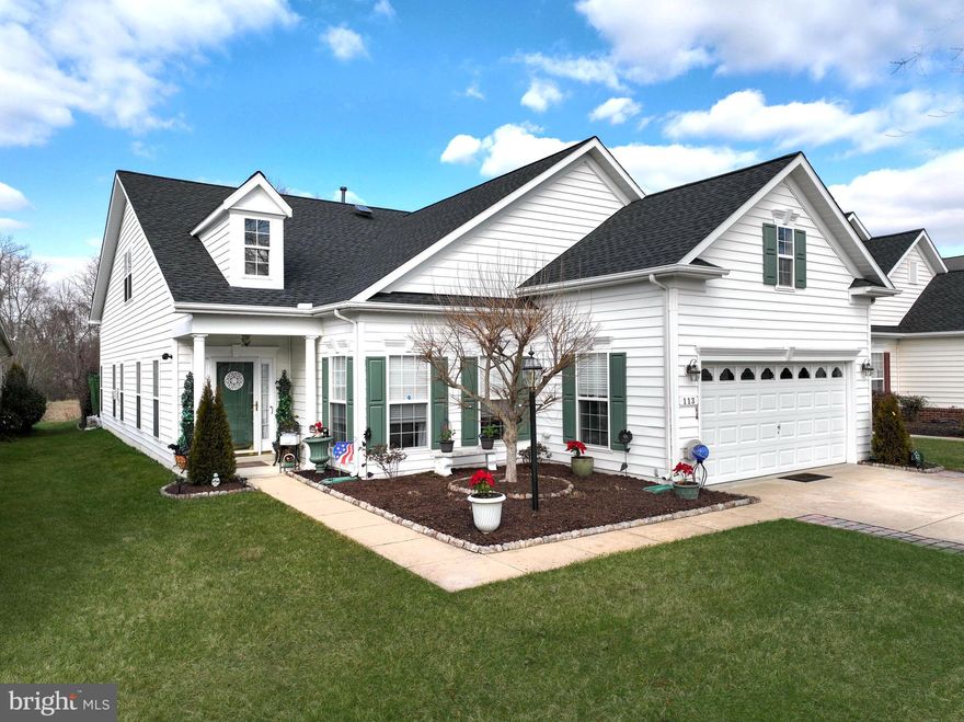 The EPITOME of Eastern Shore 55+ Living.   Amenity-Rich Symphony Village Builder's Showpiece!  Proud owners meticulously maintained this 3,324 Square Foot VIVALDI MODEL with Loft by CARUSO HOMES.  PRIME Landscaped Lot with dining & lounging patio overlooking the pristine pond & tree-bordered green space hosting wildlife neighbors!  A True Feat of Upscale Detailing.  CUSTOM: Distressed maple & Brazilian cherry flooring, heated tile flooring, skilled trim & moldings, ceiling fans, vaulted/tin/tray ceilings, over-sized windows/window treatments, superbly crafted cabinetry, renovated Bathrooms, and security system.  NEW: Roof, electric heat pump.  FOUR Bedrooms with 2 Master Suites, chef’s Kitchen with 2 pantries & Breakfast/Sun Room , Family Room with 2-sided gas fireplace, Den/Office/Bedroom,  Art Studio/Loft with water views, and professionally finished Garage/Sky Basement.  CHOICE HOME WARRANTY PAID through 12/31/24!  Every home amenity for comfort, integrated living, and entertaining PLUS unrivaled community amenities boasting Clubhouse, Fitness Center, Indoor & Outdoor Pools, Tennis/Pickleball/Bocce Courts, Billiards/ Cards/ Game/ Meeting Rooms, Pavilion & Grill, and path to local shops.  Mere minutes to charming town of Centreville (est. 1794) offering quaint restaurants, library, historic courthouse, and wharf on the Corsica River to launch your boat or rent kayaks/canoes for a day of fishing, crabbing, or just floating.  (20 minutes to the Bay Bridge; 20 minutes to Easton; 15 minutes to Chestertown)