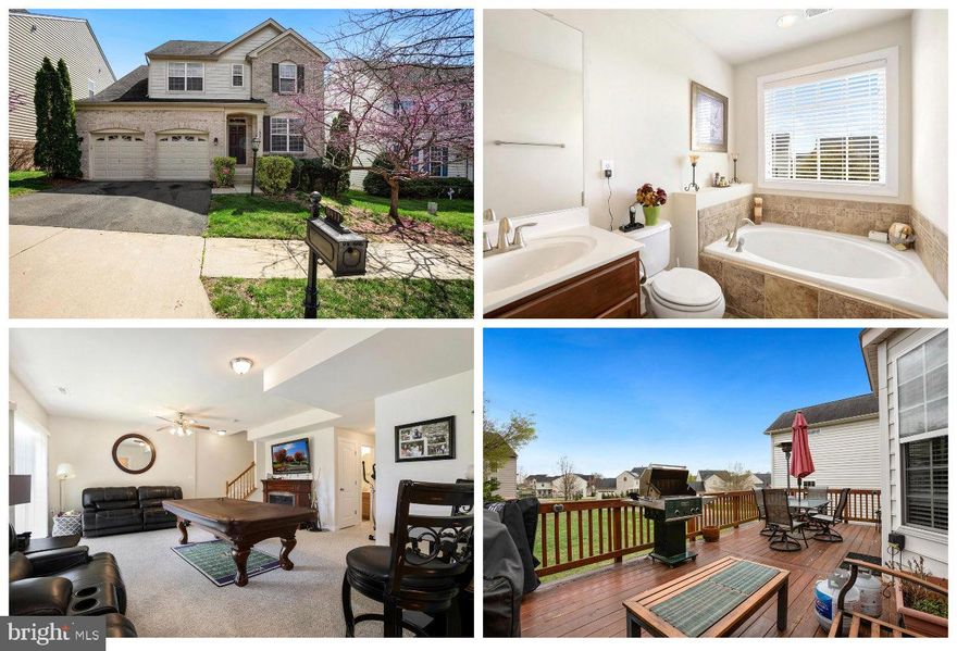 OFFER DEADLINE: Tuesday, June 28th, at 6 PM ET. Gorgeous luxury home with only one owner located in the popular and highly sought after Port Potomac neighborhood of Woodbridge, Virginia. According to the Prince William County tax records, this is the first Sierra model from Drees Homes listed for sale since 2009. There is no exaggeration when others refer to this 4/2/2 home with a 2-car garage as a rare opportunity. The 4 bedrooms includes an impressive owners suite with a spacious 226 square foot bedroom with ample natural sunlight and an upgraded primary bathroom with dual vanities, a relaxing soaking tub, and a stand-in shower.  In addition, the gourmet kitchen with plenty of room for a kitchen table is next to the home's excellent deck with a serene view, ideal for those looking to barbecue or relax this summer. Finished basement with a recreation room, a private space ideal for a home office, a half-bath, and a walk-out egress to a spacious, lush, and peaceful backyard. Centrally located near Stonebridge (Wegmans, Alamo Drafthouse, Tesla Supercharger, etc.), Potomac Mills (IKEA, Costco, Tesla Supercharger, etc.), Quantico (FBI Academy, NCIS, etc.) Historic Downtown Occoquan (Mom's Apple Pie, the Secret Garden, Bistro L'hermitage, etc.), and the Dale City Farmers Market just to name a few. Schedule your visit today! ---ATTENTION - VA loan for this home is currently at 2.75%.