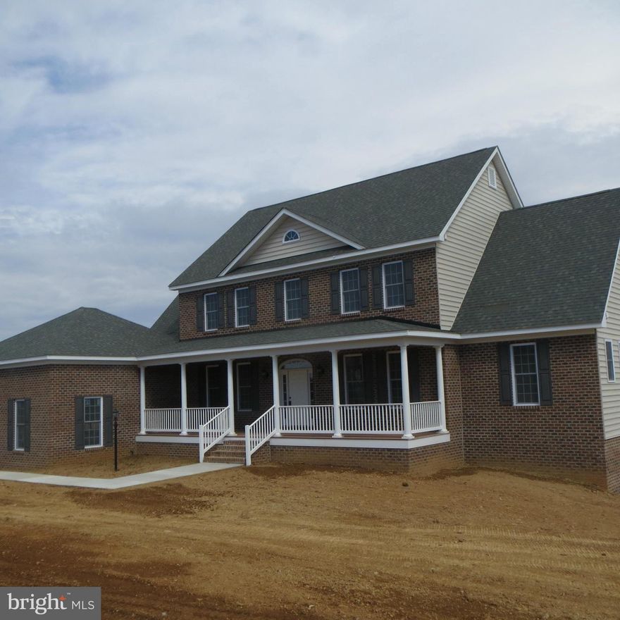 Brand new home completed on 2 acre lot in country setting yet convenient to town. This 5 bedroom 4 1/2 bath home features the master bedroom on main level with walk in closet and bath. The gas stone fireplace makes the two story family room warm and cozy. Hardwoods on main level, carpet upstairs and ceramic tile in the bathrooms. Full basement. Call today!