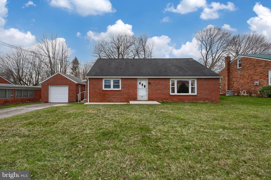 Well maintained all brick rancher featuring hardwood flooring and a brand new furnace. One owner home! One floor living provides comfort and convenience. The main level offers spacious living areas and an eat-in kitchen. Three nice sized bedrooms and a full updated bath complete the main level. A walk-up attic provides ample storage, or can easily be finished into additional living space. The lower level offers even more storage and includes a rec room, laundry room, and utility room with work bench. A detached garage and driveway provide off-street parking. This home features a nice level backyard. Great location - closet to schools, parks, restaurants, shopping, and local amenities. Easy commute to Rt. 30 and I-83.