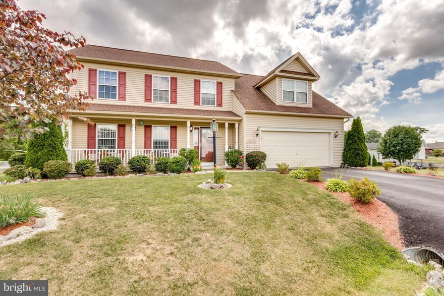 Nice roomy 4 BR (possible 5th in basement) colonial in great location - Bridle Creek.  Spring Mills High School.  Big Open flow from kitchen to family room.  Fireplace, finished basement with full bath, separate living room & dining room, front porch, back deck & pergola.  In  section of Bridle Creek with the larger lots - on .55 acre.  Close to everything.