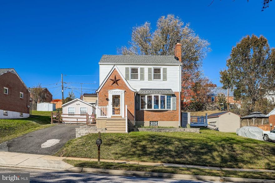 This charming Colonial home in the desirable Camelot neighborhood of Rosedale offers a perfect blend of comfort and style. With over 2,000 finished sq. ft. of thoughtfully designed living space, this residence features three inviting bedrooms and two full bathrooms, ideal for both relaxation and entertaining. The heart of the home is the spacious eat-in kitchen, equipped with brand new appliances including a gas range, built-in microwave, and dishwasher, making meal prep a delight. Enjoy cozy evenings in the family room, enhanced by exposed beams and a warm fireplace, or step outside to the patio for fresh air and outdoor gatherings. The fully finished basement with a side entrance provides additional living space, perfect for a home office or play area. Additional highlights include beautiful wood flooring, a large attic with pull-down stairs, ceiling fans for comfort, and a lovely gazebo in the backyard. With a driveway for convenient parking and a shed for extra storage, this home is ready to welcome you. Experience the warmth and charm that makes this property truly special!  New lifetime shingles installed in '23 and HVAC in '17.