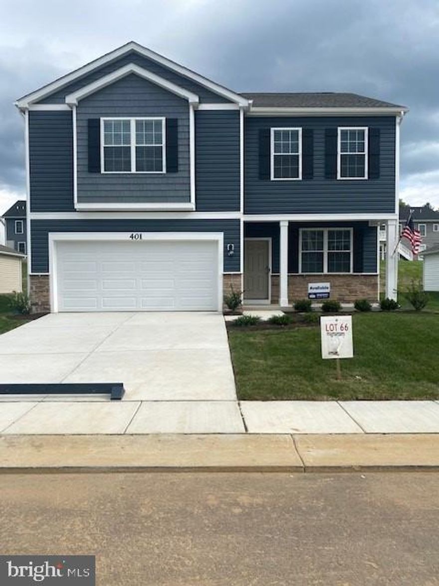 Immediate Move In!  Move In READY!  Don't wait to build!  The Penwell model offers beautiful curb appeal with its front porch and stone accents, as you enter the front door you there at 9'ceilings on the first level and a flex room off the foyer that you can use for a dining room, office or just a "relaxation room".  There is a powder room for your guests that you will entertain in your open concept kitchen and family room area.  The 2nd level offers a great owners suite and 3 additional bedrooms and laundry room as well.  Red Hill is located close to the local hospital, shopping, restaurants and the area's best farm market. *Photos for viewing purposes only and not of actual home*