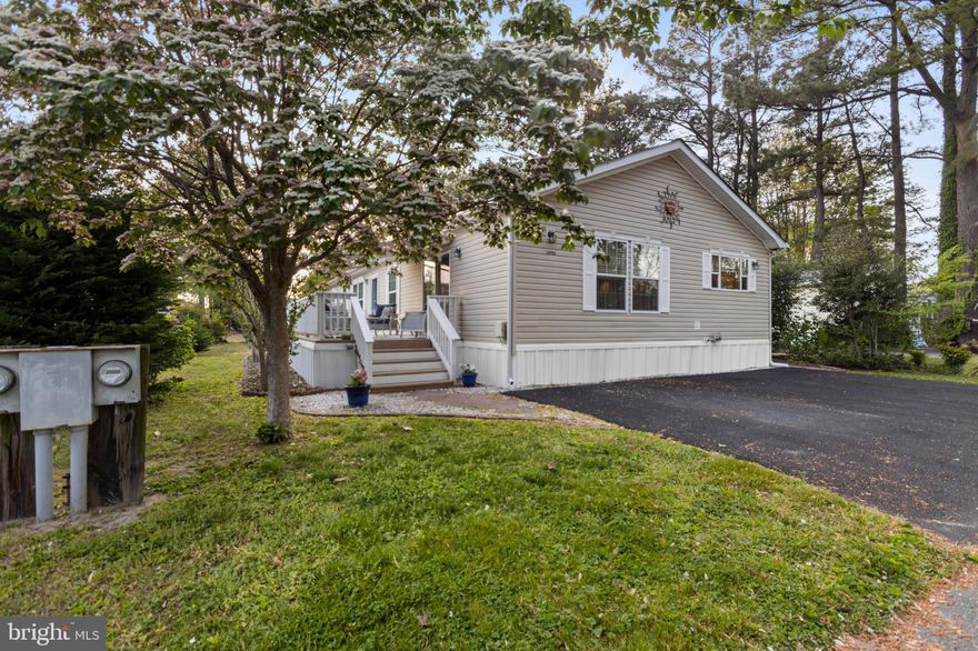 Bright & Spacious Coastal Retreat in Sought-After Marina Community!

Welcome to this beautifully maintained 3-bedroom, 2-bath home in Angola Beach Estates, a vibrant waterfront community just minutes from downtown Lewes. Featuring a spacious layout with a large family room addition and a huge master suite, this home offers both comfort and flexibility—perfect for relaxing or entertaining. Enjoy peace of mind with recent upgrades including a new roof, hot water heater,  deck and so much more.
 Huge shed which is equipped with electric, lighting, a work bench, and rafters storage space

Prime Location, Unmatched Convenience

Ideally located close to the beach, Route 1, Tanger Outlets, top-rated restaurants, the Cape May-Lewes Ferry, boutique shopping, and medical facilities. You’re also just a short drive to historic Lewes and the famous Rehoboth Beach boardwalk.

Resort-Style Community Amenities

Enjoy all that Angola Beach Estates has to offer:

Two swimming pools

Clubhouse and playgrounds

Boat ramp and marina (slip rentals may have a waitlist)

Walking trails, kayak/canoe launch

On-site management

Tennis courts, sport court, and lake privileges

Outdoor Living

Relax on the spacious front  deck—ideal for quiet mornings or evening gatherings. Savor stunning sunsets down by the marina and take in the peaceful vibe of this welcoming neighborhood.

Additional Highlights

Lot rent includes water, sewer, and trash/recycle

Homeowner pays electric and metered gas

Verizon FiOS and cable/Internet available

Two pets allowed

Golf carts permitted

Ownership Details

Community owner, Hometown America, requires all adult occupants (18+) to apply. Approval is based on income verification, credit history, and a clean criminal background check. Financing options may be available through select lenders who specialize in manufactured homes on leased land.

Buyer will pay a 3.75% DMV transfer tax and settlement agent fee to complete the sale and document transfer.

The current owners have found their next home and can settle quickly—just in time for you to start enjoying the summer season! Schedule your tour today and make this charming coastal getaway yours!