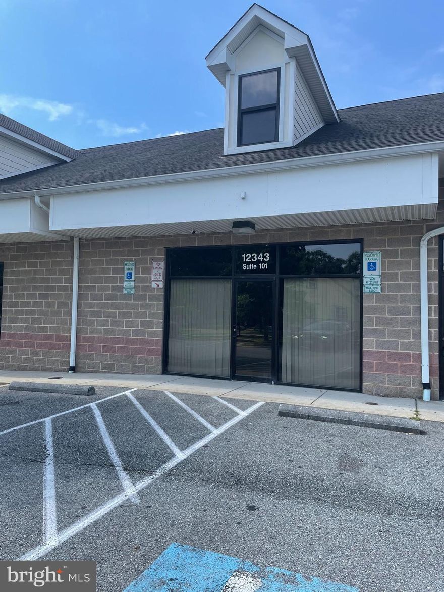 four separate offices sharing a bathroom and kitchenette