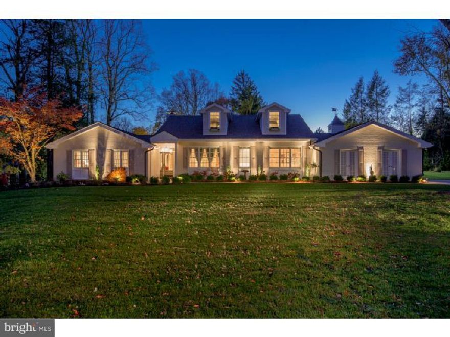 Nestled on 1.3 acres, this 5 bedroom, 4.5 bath home sits on a private cul-de-sac near Merion Golf Club, fashionable Haverford Square and the Haverford train station. This luxurious and light-filled home has been meticulously upgraded with top-of-the-line details, finishes, fixtures and appliances and offers all of the amenities sought by the discerning buyer. The fabulous, new gourmet kitchen features Kraftmaid cabinets, marble subway tile backsplash with hand-cut marble and glass accents, custom under-cabinet low voltage lighting, Quartzite counters and center island, designer lighting and plumbing, GE Monogram gas cooktop, electric double ovens, GE Profile refrigerator and Miele dishwasher. Just off the kitchen is the butler's pantry, which has an opening into the dining room for easy access while entertaining, designer lighting and plumbing, second sink, wine refrigerator and Quartzite counters. The bright family and dining rooms offer the perfect space for family gatherings and entertaining and each open with French doors to the flagstone terraces. A convenient first floor master suite features new carpeting, his and hers closets, walk-in cedar closet, master bath with Kohler soaking tub, designer lighting and custom cabinetry. A master study with wet bar and fireplace is just steps from the master bedroom. Additionally on the first floor is a princess suite, playroom with luxurious Jack and Jill bath, and formal powder room. The rear entrance features a mud room, cabana room and full bathroom with access to the rear terraces, tennis court and pool. The second floor offers two upgraded bedrooms with new carpet, each with custom closet organizers, a hall bathroom and expanded storage. The finished lower level offers a large entertainment space with custom built-ins, bar area, 300 bottle wine refrigerator, game room, gym and storage rooms. Outside, enjoy the view of the newly upgraded pool and 8-person hot tub and professionally-sized tennis court from the private, flagstone terraces. All new Pella Pro Line wood windows, new 3-zone HVAC units and condensers along with many other upgrades throughout. This convenient location is a quick drive from everything on the Main Line and an easy commute to Center City, University City, 476 and the airport.