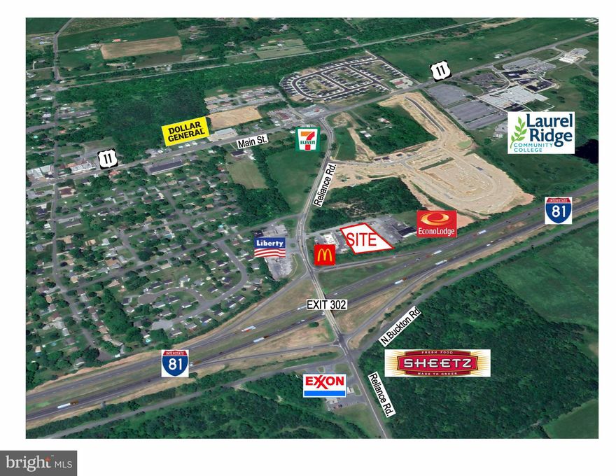 Prime commercial site.  This 1.54-acre property boasts a coveted B-2 zoning, making it an ideal location for business ventures.  Conveniently positioned just off Interstate 81 and a short drive from Interstate 66, this site offers excellent visibility, ensuring maximum exposure for any enterprise.  Situated between two well-known establishments, McDonald's and Econo Lodge, it benefits from high traffic and customer flow.
With public utilities readily available, the infrastructure is in place to support a wide range of commercial activities.  Moreover, the surrounding area is experiencing substantial residential growth, indicating a thriving market and potential customer base.  This commercial site's strategic location, zoning, excellent visibility, proximity to major highways, and supportive infrastructure make it an enticing prospect  for entrepreneurs looking to establish or expand their businesses in a rapidly developing area.