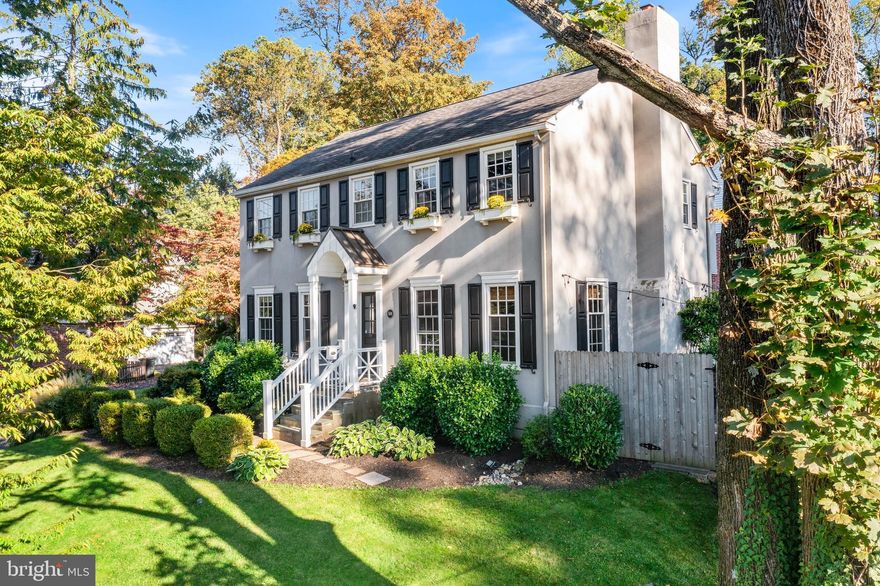 If you want it all, now is your chance! This perfect GEM in Wayne makes your dream a reality, as this home offers the ability to walk into town on sidewalks for ice cream, coffee, or live music almost every day of the week! This home is not only exceptionally well appointed, it also has the superb convenience of proximity to the train into Center City Philadelphia, New York City, or Washington DC! Beautiful sunsets from the front windows of the house, particularly the family room, make this spot feel incredibly special. 
The historic charm of South Wayne and its many fabulous restaurants make living in this location feel too good to be true! 

This well appointed 2 story colonial offers amazing  ease of use, because the driveway, detached garage and kitchen entry are so close that bringing in packages or groceries is a cinch. The interior is updated with super high end finishes, such as Wolf appliances and custom white cabinets, 2 sinks in the ultra-chic island kitchen that spans the entire left side of the house front to back.  The kitchen even boasts a spacious breakfast area, room for a bar area, and a desk/message center for working from home. There are hardwood floors throughout, as well as a very gracious family room with fireplace and large informal dining area. The family room opens to the flagstone terrace and yard that is totally fenced and connects to the back yard. Powder room and entry foyer leading to the stairs finish out the main level. 

Upstairs, there are 4 spacious bedrooms and 2 full baths. The main suite has plenty of recessed lighting, and the updated en suite bathroom features a generous amount of tile, and frameless shower door. The closets are outfitted with hanging space, as well as shelving  from Closets by Design. Three other bedrooms, all with fitted out closets and an updated hall bath, complete the second floor. There is also access via pull down stairs to the attic which offers wonderful storage space. Whole house generator and electric car chargers in the garage that fits one car are amenities that anyone would want for the easy lifestyle our busy lives deserve! 

The MAJOR bonus of this home is the completely finished lower level! Spacious family room as well as an office, which could be used as a bedroom or a home gym, as well as the utility/laundry room. This finished level increases the living space and can be used in many different ways, depending on your lifestyle. 

The backyard is accessible from the patio or the kitchen door. The garage, with two electric car charging stations, is just a few steps away. The windows, roof and HVAC systems are newer and there is a whole house generator. This home is in pristine condition with window boxes that exude charm. 

This community features several neighborhood events and activities for all ages and interests. The coveted walk to Wayne location means that the train station, restaurants, specialty shops, historic Wayne movie theater, library and supermarket are all within walking distance. This is a gem of a house in a terrific neighborhood in a stellar location. Award-winning Radnor School District. It doesn’t get any better!