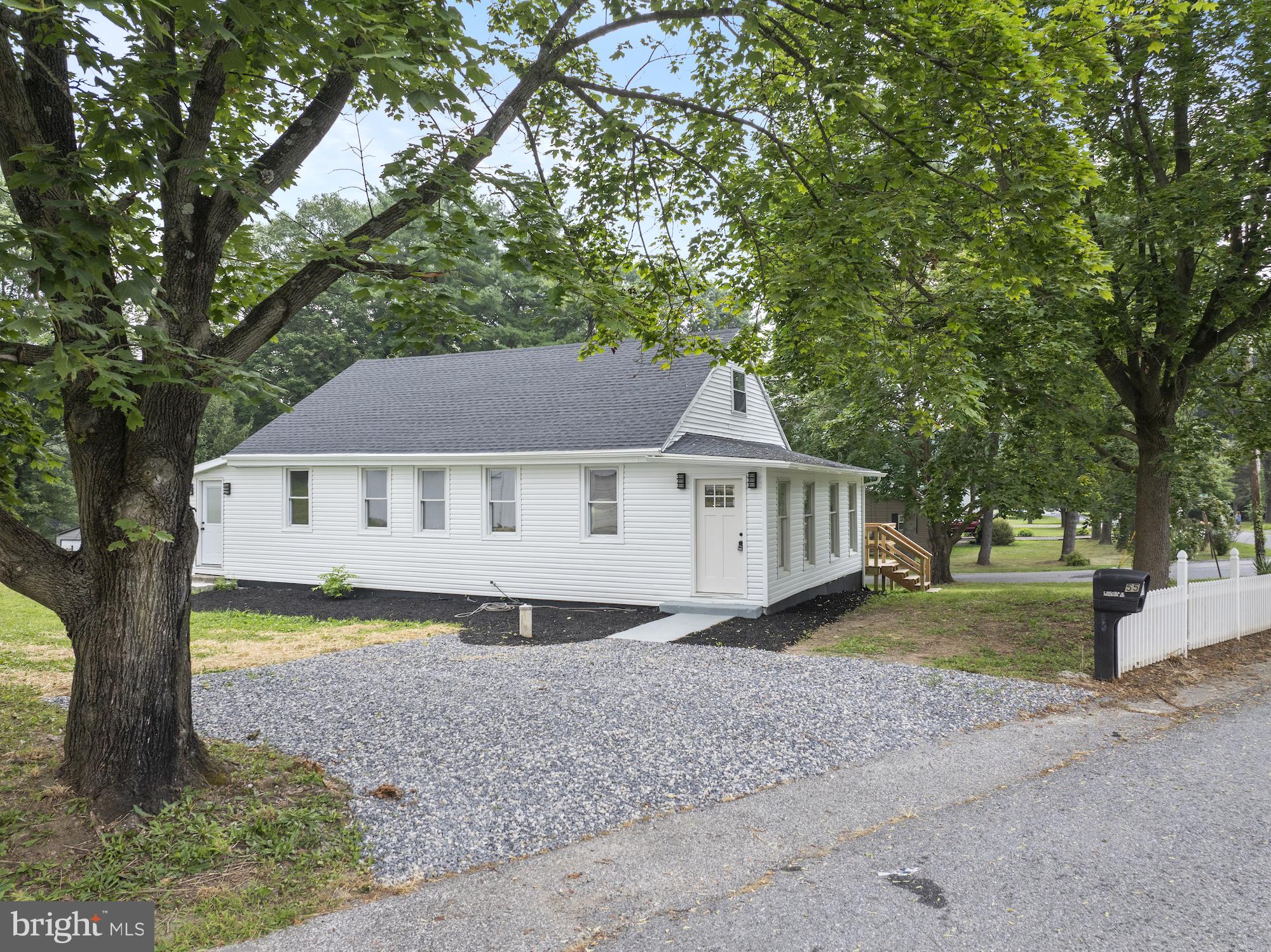 Check out this beautifully remodeled, from top to bottom, 3 bed 1 bath home! This home offers over 1700 sq ft of living space on a large corner lot just outside of town. The home has many new updates including a new roof, deck, exterior and interior doors, new insulation and drywall, new electric and fixtures, new flooring, paint, kitchen, bath, HVAC, and well pump! This home also offers a large detached garage and the home is zoned mixed use, so the possibilities are endless! Schedule your tour today before it’s too late!