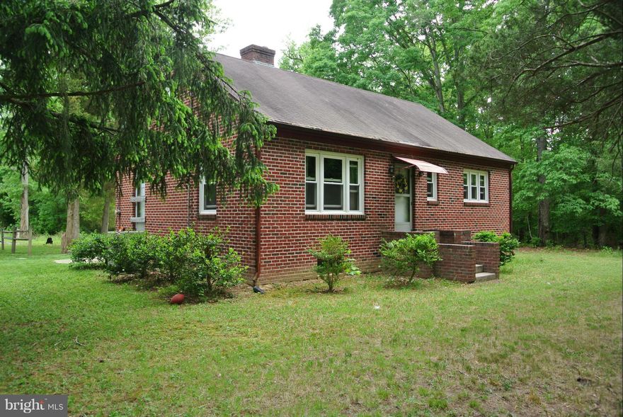 Great Starter Home on over Five acres.  Move In Ready.  Great commuting location, located minutes from NSWC Indian Head.  Possible subdivison potential with Public Water and Sewer at site.    NO HOA.  Eligible for 100% Financing thru USDA Rural Development.