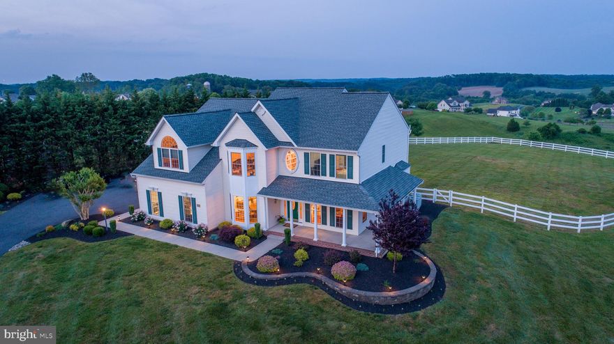 Cozy, stress-free, yet elegant! Situated on more than 3 acres of rolling green hills, with an open floor plan well-suited for both entertaining and day-to-day life. 335A Chestnut Hill Road is suburban living at its finest. The first floor, with gleaming hardwood floors throughout, offers both the open spaces that are so desired, and an office with custom-built cabinetry and dual work stations. The two-story great room features a gas fireplace and tall windows that overlook the scenic view and the valley below. The house is awash with natural light via grand windows and a sliding glass door that opens to the patio and rear yard. The impressively well-built kitchen offers endless cabinetry and counter space. Beautifully proportioned, light-filled rooms boast high ceilings and exquisite architectural details. The feeling of refinement and grace continues upstairs where the second floor offers 4 bedrooms and 3 full baths. There is also a custom-built welcoming library with built-in bookshelves. The grandiose master suite has a large walk-in closet that easily accommodates two wardrobes, and French doors that lead to your own private and cozy paradise retreat! The customized and upgraded master bathroom features separate vanities and a luxurious step-up bathtub. The stellar backyard overlooking the beautiful countryside is enclosed by white vinyl fencing and features an alluring stone patio. The many updates to enhance the home include a new roof with Architectural Timberline HD Lifetime shingles, a whole house transfer generator switch, insulated garage doors, an oversized hot water heater, a new furnace, new sump pump and well pump and a new driveway.  An HMS one-year warranty is included. This listing won't be on the market long. If you'd like to find out first-hand whether or not 335A Chestnut Hill Road is the future home for you and your family, please come and join us next Sunday, June 9th, 2019, for our OPEN HOUSE. Don t wait   Homes as tastefully designed with elegance and lovingly-maintained as this one doesn t come along often.