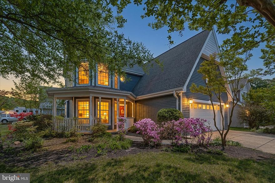 Welcome to this charming home in the sought-after Cedar Cove community, where thoughtful design, inviting outdoor spaces, and strong curb appeal come together. The wraparound front porch and distinctive turret, paired with attractive blue siding, create a warm and memorable first impression.
<br>
<br>
Inside, the home offers a spacious and comfortable layout, featuring a family room centered around a cozy wood-burning fireplace, a separate flex area,  and a sun-filled remodeled kitchen with an island, dining alcove, and scenic views of the landscaped yard. The kitchen is equipped with an induction cooktop, blending modern efficiency with everyday functionality. Step directly from the kitchen onto the corner deck—an ideal space for outdoor dining, relaxing, or entertaining. A two-car garage with a new EV charger, and a new electrical panel add to the home's convenience and long-term value, while a security system provides added peace of mind.
<br>
<br>
Upstairs, you’ll find three well-sized bedrooms, including a primary suite with a versatile bonus room—perfect for a home office, fitness space, or private retreat tailored to your needs.
<br>
<br>
Located in The Landings at Cedar Cove, just south of Patuxent NAS, residents enjoy scenic walking paths and access to a private beach along the Chesapeake Bay, offering a unique lifestyle that blends comfort, community, and coastal charm.