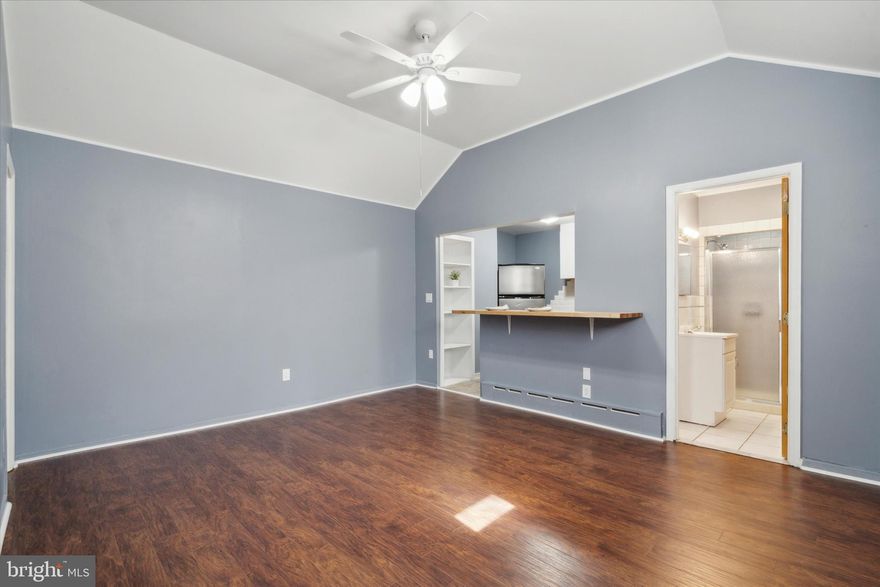 Beautiful, newly renovated 1 bedroom apartment in Pennsport across from Dickinson Square Park!  This light filled, true one bedroom/one bathroom apartment is the perfect size in the perfect location.  New kitchen with new stainless steel appliances including dishwasher and gas stove,  and new floors and fresh paint throughout.  The large living room has a storage closet and the bedroom has a large double closet.  The bathroom has a standing shower stall.  The front has a security fence and after passing through your door with peep hole, you have a tiled foyer which is great for snowy or stormy days.  Start renting now and be settled in for the neighborhood's New Year's day festivities!