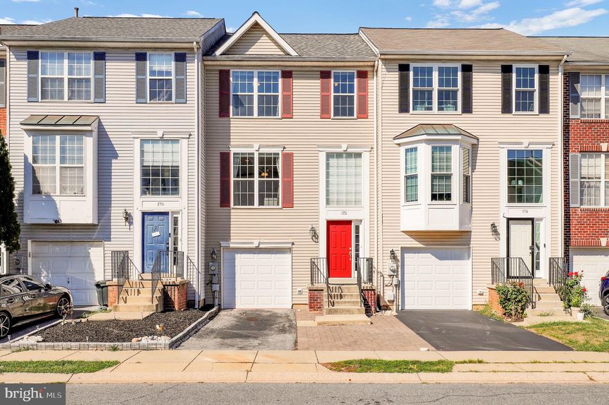 Beautifully updated 3BR/2.5BA garage townhome! Professionally painted and refreshed in 2018 with new windows, flooring, kitchen appliances, and deck. Major updates include a new HVAC (2019), roof (2020), and water heater (2025). Enjoy a spacious new deck overlooking a super large lot.  Safety features include a fire sprinkler system and new CO/smoke detectors. Fantastic location with easy access to Rt. 15, Park & Ride, and Frederick Community College. Walkable neighborhood with pool, playground, and nearby shops, dining, and services. Convenient to Fort Detrick and local business parks.