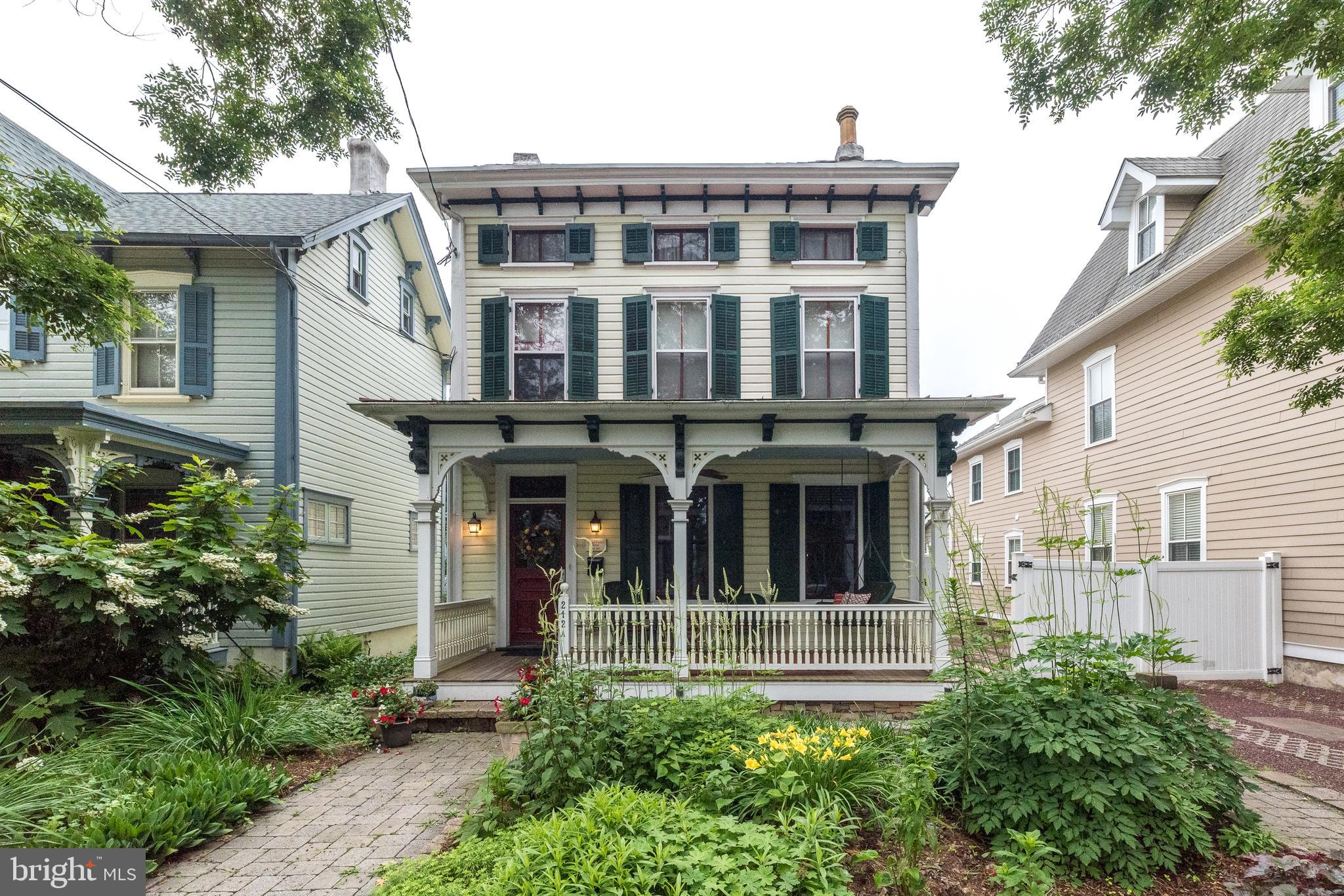 Set in a beautifully maintained home dating back over 150 years, this first-floor, one-level apartment offers a blend of character, thoughtful updates, and an unbeatable location. Just a short stroll from Doylestown’s shops, restaurants, and cultural attractions—and quietly tucked away—you’ll enjoy peaceful evenings with all the best of town just steps away.
A spacious living room is filled with natural light from large windows, creating a warm and welcoming space to relax or entertain. The kitchen features custom cabinetry, a dedicated eating area, and breakfast bar.
The bathroom brings a boutique hotel vibe, complete with tile flooring, a walk-in shower, and a fogless, lighted mirror—perfect for streamlined mornings. The carpeted bedroom feels cozy and quiet, while a large walk-in closet offers ample storage and enough space to double as a home office or creative studio.
Additional highlights include laundry, engineered wood flooring in the main living areas, keyless entry, a Ring doorbell camera, and motion and door sensors for added peace of mind. A private backyard is perfect for cookouts or quiet time outdoors, and a private driveway with space for up to four cars means parking is always easy. Bonus? You’ll have a front-row seat to small-town charm: the Memorial Day parade marches right past your front door. With a responsive, respectful landlord and a setting that blends history, comfort, and convenience, this apartment is a standout in one of Bucks County’s most desirable locations.
