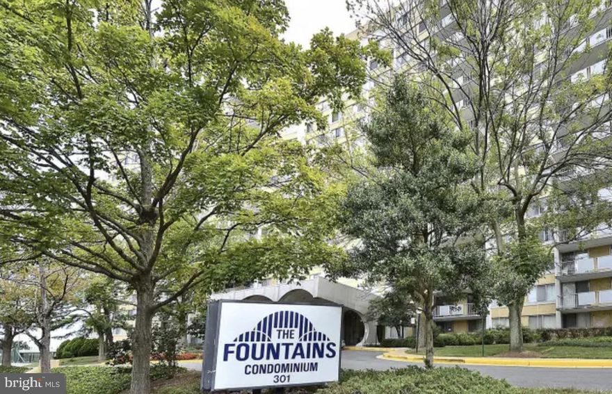 Welcome to The Fountains, a distinguished high-rise condominium in the heart of Alexandria. This spacious and bright Unit 703 features waterproof laminate flooring throughout, including the kitchen, combining durability with elegant style for low maintenance and easy cleanup. The open-concept living and dining area is perfect for entertaining, while large windows fill the space with natural light.

The kitchen offers modern appliances, ample cabinet storage, and sleek countertops. The unit includes 1 bedroom, a full bathroom, and an additional half bathroom, providing a comfortable and flexible living space.

Residents enjoy a full suite of amenities: 24/7 concierge, fitness center, outdoor pool, tennis, party room, underground reserved parking, and additional storage. All major commuter routes are just minutes away, making this a commuter’s dream.*