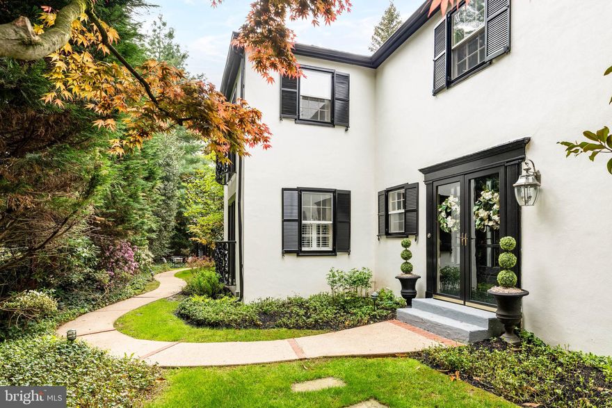 Beautifully located in the heart of Bryn Mawr, this exceptional property at 1425 County Line Road offers a rare blend of timeless charm and modern comfort. Set on a professionally landscaped lot with gorgeous patios and pool, this home welcomes you with classic warmth. This delightful and lovingly maintained home provides spacious, light-filled living areas designed for both everyday living and elegant entertaining. The thoughtfully designed layout features generous room sizes, refined architectural details, and seamless flow throughout. The Kitchen serves as the centerpiece of the home, offering ample workspace and connection to dining and gathering spaces inside and out in the magical gardens.  The Living Room with Wood Burning Fireplace and Detailed Millwork is simply an enjoyable, relaxing environment.  The Dining Room, perfect for family gatherings, is just off the Kitchen and opens to a Patio.  An Office with French Doors and Juliette Balcony; a Formal Powder Room; Study Center off the office;  and First Level Laundry with plentiful storage complete this main level. .  Upstairs, well-appointed Bedrooms provide comfort and privacy, including a Serene Primary Suite with Juliette Balcony and Full Gorgeous Bath.  Three Additional Bedrooms, one Ensuite and Two serviced by a Hall Full Bath providing flexibility for a home office, guest accommodations or workout room.  Outdoors, this property shines with mature landscaping and plenty of space to relax, entertain, or enjoy peaceful surroundings. Conveniently located near top-rated schools, shopping, dining, and major commuter routes, this home combines suburban tranquility with easy access to everything the Main Line has to offer. A truly special opportunity to own in one of Bryn Mawr’s most desirable locations.