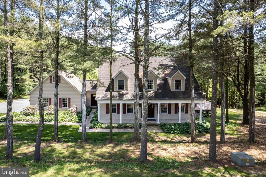 This is a wonderful home with incredible curb appeal that's situated wisely on a gorgeous 4.85-acre rural lot. The house has upgraded features throughout and is an entertainer's dream with superb outside living space, including a spacious wrap-around deck that overlooks a lovely in-ground pool. The finished basement exists on-grade adjacent to the pool area and includes a clubroom and kitchen area with all the complimentary needs for entertaining. The garage(s) offer space for a minimum of 8-cars and will appeal to a variety people that have special interests, like: car collectors, equipment storage, hobby enthusiasts, etc.  The house has plenty of features and upgrades that can only be appreciated by a scheduled viewing, but one feature that is unique is its handicapped accessibility, featuring a large flex room (could be a bedroom, study, etc.) with direct access to a large handicap accessible full bath.  There are also wider hallways and door openings throughout. Lastly, if you have horses, want horses or maybe want livestock of various types, it can be done on this property. Contact your agent to schedule a private viewing today!