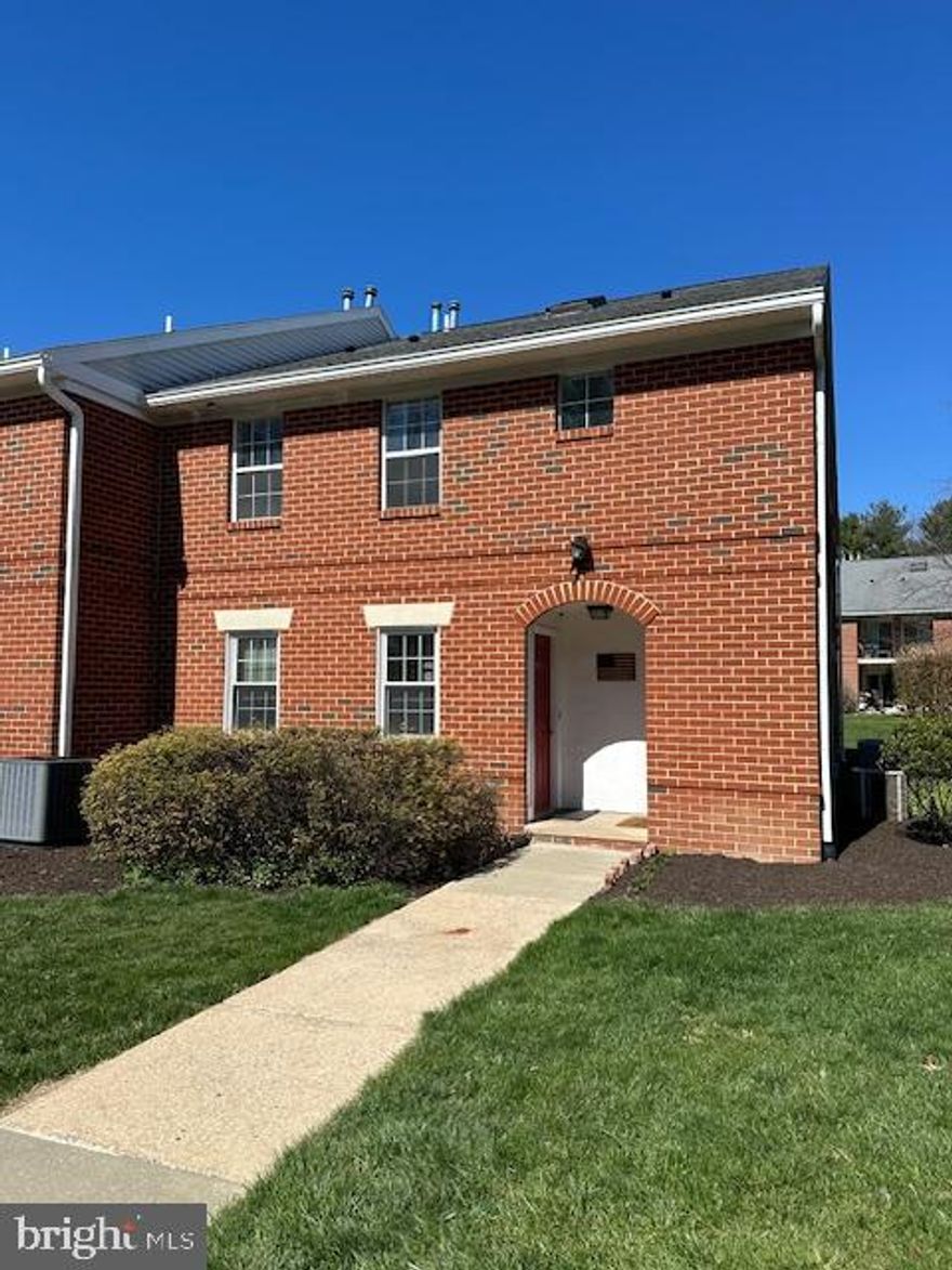 For immediate settlement.  Prime location across from Chester County Hospital, only a short 5 minute drive to the downtown Borough of West Chester and 10 minutes or less to Exton Train Station.  Assigned parking in front of unit and plenty of guest parking in unassigned areas  You walk up a flight of steps to enter the main living space, living room, dining room, galley kitchen, hall bath, bedroom with walk-in closet and private outside balcony, primary bedroom and bath with walk-in closet and private balcony, stack washer and dryer, third bedroom and bath on upper floor.  New laminate flooring in living room, dining room and hallways, new carpet in remaining areas.  Plenty of green space surrounds this end unit.
