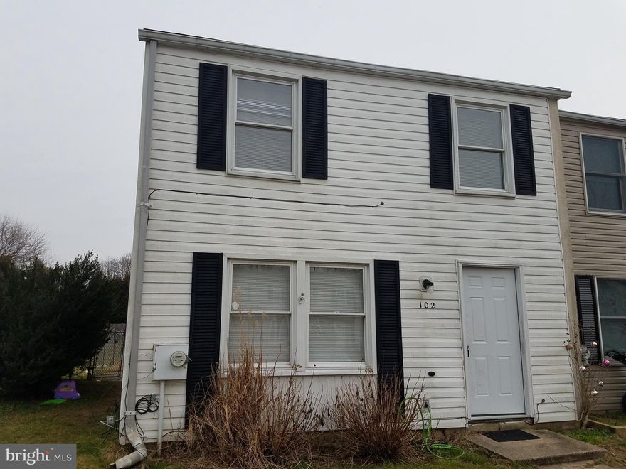 Investors ALERT!! 3 Bedroom end unit townhome located in Elkton Townhouses.  Upgrades include kitchen, bathroom,   Heat pump (approx 8 years old), hot water heater (approx 1 yr old), roof (2 years old). Currently rented at $1125 per month but on a month to  month basis.  Photos shown do not reflect actual condition of the property.   House is in need of  clean up, new carpeting and paint. Strictly "Being sold in "As Is" condition. Seller instructions** Do not knock on the door or go to the property or approach the Tenant.   Drive by only.