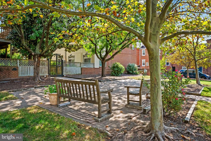 An opportunity for smart , industrious buyers to buy the least expensive house on the block in one of the most desirable locations in Historic Federal Hill.  It's the house that everybody asks for...the one with the big updates completed, perfectly fine to live in and the ability to improve cosmetically over time. "Grindall's Yard" is a community of 18 townhouses  adjacent to a beautifully maintained, landscaped park providing open space, seasonal blooms and park benches. One of the best spots to meet and socialize with your neighbors. Back yard "Mews" is a canopy of mature trues that provide shade and privacy. Ample gardening space on your own private lot. The houses were built in 1985-1987 with practical and modern floor plans that have stood the test of time. With varying degrees of updating  and upgrading these are the comparables. All 3 bedrooms with 3.5 baths and a spacious lower level that many have used as  a 4th bedroom. Same sq footage and floor plans. 
212 Grindall sold for $539k in Dec 2020. 210 Grindall sold for $535K, 218 Grindall $532,500k, 220 Grindall $525,000k, 222 Grindall $519k all in 2022. 214 Grindall just settled for $499k this year.
Each home has 1 reserved parking space on the parking lot for 18 homes plus an additional 18 non reserved spaces for second cars and guests.  
Heat pump-2022,  gutters and downspouts-2020, replaced exterior french doors, transoms and all windows-2014. Full roof tear off quality shingle replacement by "Brother's" contractors. 
Paint and carpet will go a very long way and will be the first things you do. Leak at skylight has been repaired but not repainted. 
All systems and appliances appear to be operating properly but conveyed "as is".